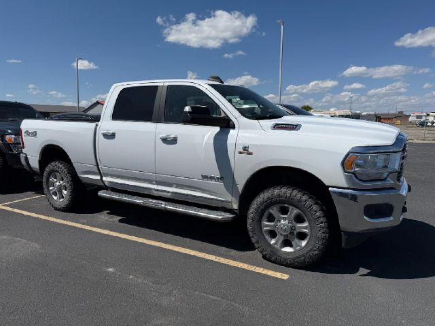 2019 WHITE /CLOTH Ram 2500 BIGHORN (3C6UR5DL0KG) with an 6.7 engine, AUTOMATIC transmission, located at 1235 N Woodruff Ave., Idaho Falls, 83401, (208) 523-1053, 43.507172, -112.000488 - At Timberline Auto, finding a great deal on your next vehicle is always easy! Our experienced sales staff's goal is to help find you the right vehicle at the right price! Our knowledgeable finance department has options for almost any credit score. We offer extended service contract options to prote - Photo#0