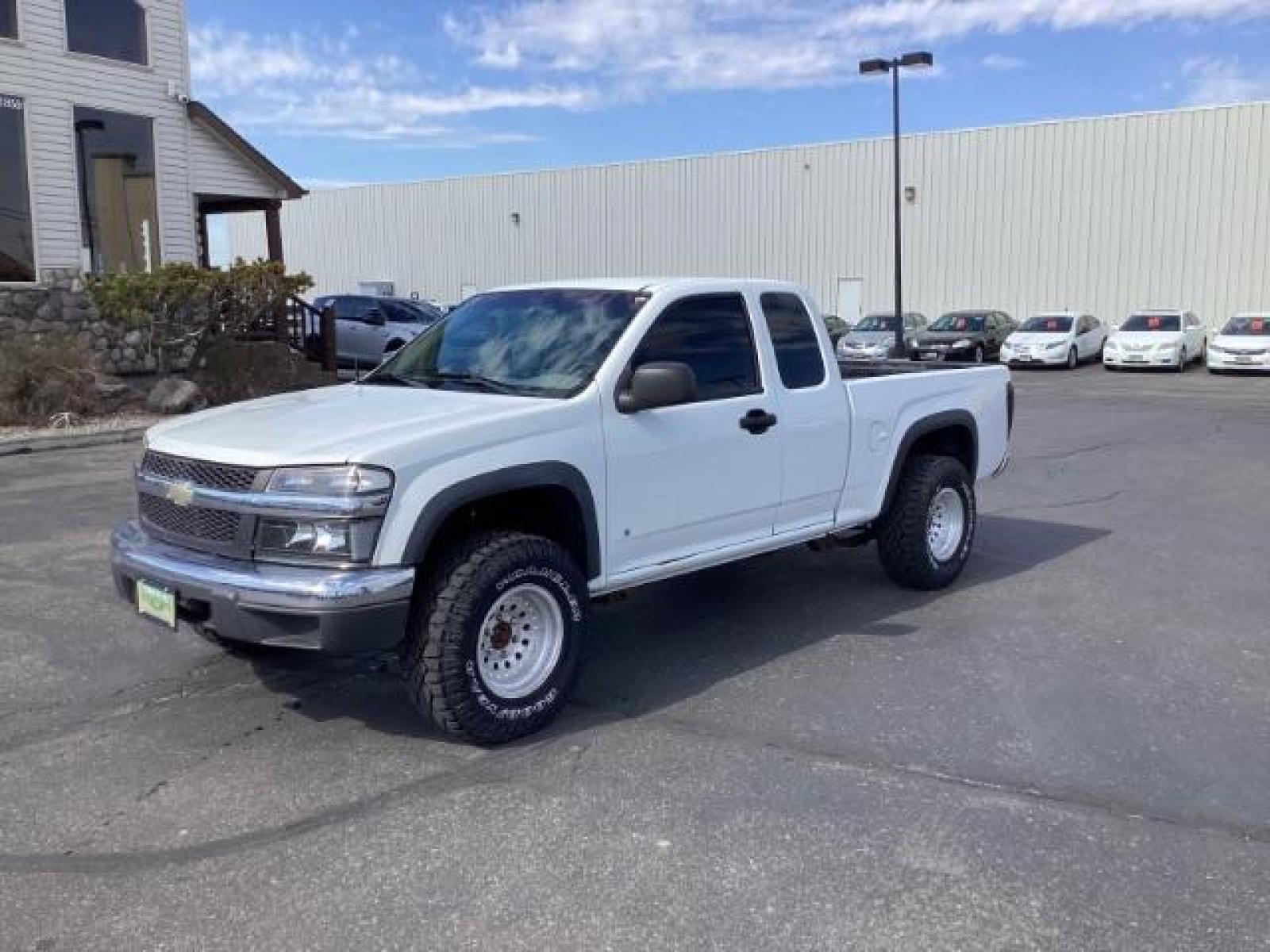 2008 Summit White /Medium Pewter Cloth Interior Chevrolet Colorado Work Truck Ext. Cab 4WD (1GCDT19E888) with an 3.7L L5 DOHC 20V engine, 4-Speed Automatic transmission, located at 1235 N Woodruff Ave., Idaho Falls, 83401, (208) 523-1053, 43.507172, -112.000488 - The 2008 Chevy Colorado Work Truck trim is typically designed to offer practicality and utility for work-related tasks. Here are some key features you can typically find in the 2008 Chevy Colorado Work Truck: Engine Options: The 2008 Colorado Work Truck usually offers a choice of engine options: 2 - Photo #0