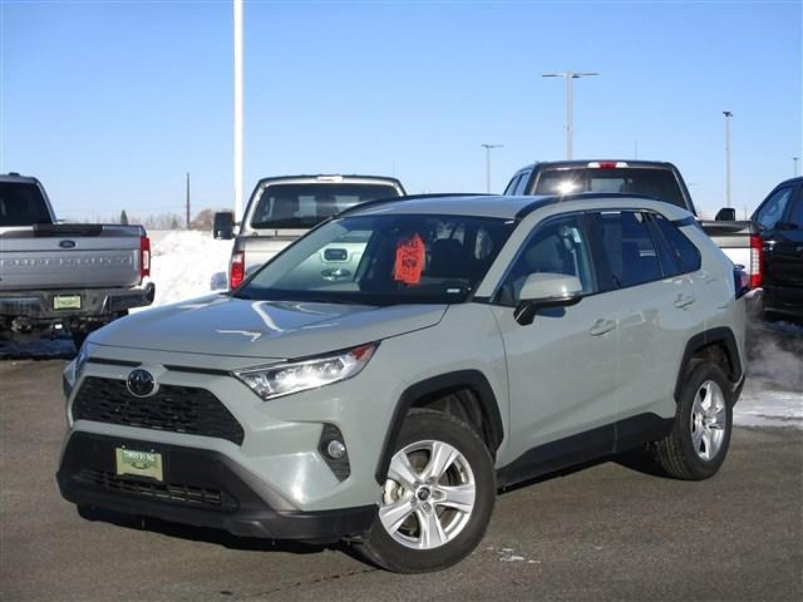 2021 GREY /LUNAR ROCK /GREY TOYOTA RAV4 XLE (2T3W1RFV6MW) with an 4 engine, Automatic transmission, located at 1235 N Woodruff Ave., Idaho Falls, 83401, (208) 523-1053, 43.507172, -112.000488 - This Lunar Rock grey 2021 Toyota Rav4 XLE looks as new as it is! Toyota claims their Rav4's can reach upwards of 28 MPG in the city and 35 MPG on the highway! This specific model comes with blind spot monitors, lane assist, adaptive cruise control, back up camera, bluetooth connectivity, and so much - Photo #1