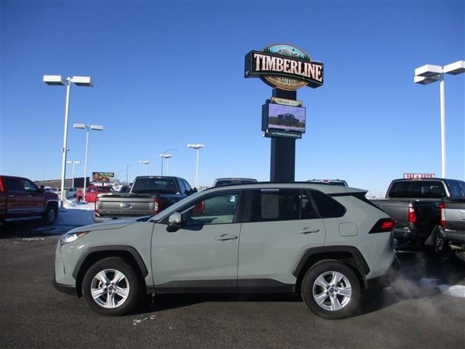 2021 GREY /LUNAR ROCK /GREY TOYOTA RAV4 XLE (2T3W1RFV6MW) with an 4 engine, Automatic transmission, located at 1235 N Woodruff Ave., Idaho Falls, 83401, (208) 523-1053, 43.507172, -112.000488 - This Lunar Rock grey 2021 Toyota Rav4 XLE looks as new as it is! Toyota claims their Rav4's can reach upwards of 28 MPG in the city and 35 MPG on the highway! This specific model comes with blind spot monitors, lane assist, adaptive cruise control, back up camera, bluetooth connectivity, and so much - Photo #2