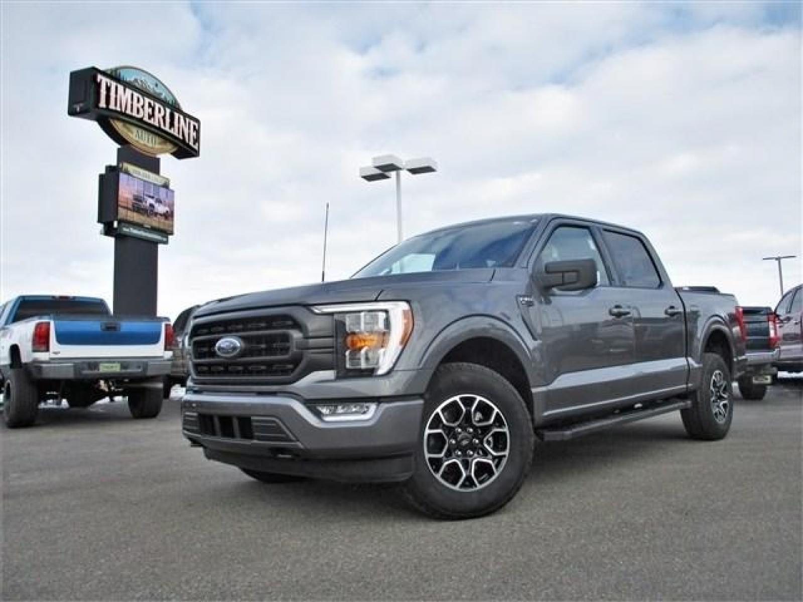 2022 GRAY /BLACK FORD F150 SPORT (1FTFW1E86NK) with an 6 engine, located at 1235 N Woodruff Ave., Idaho Falls, 83401, (208) 523-1053, 43.507172, -112.000488 - Still has the new car smell! They don't make XLT's like they used to. This near base model halfton pickup is comparable to older model upper packages. Outside you see the factory sport wheels, wide running boards, and color matched bumpers. Inside you see an inviting cloth grey interior with dual po - Photo #0