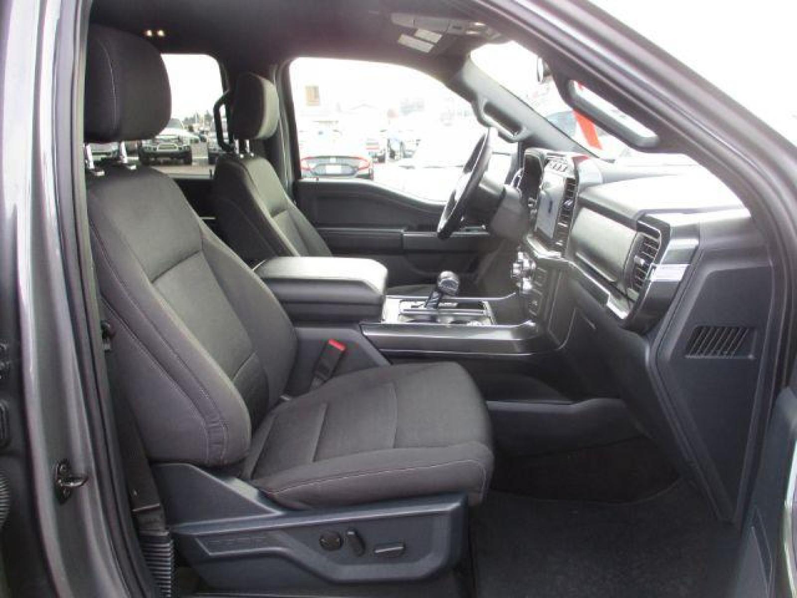 2022 Carbonized Gray Metallic /Black/Medium Dark Slate Ford F-150 Sport SuperCrew 5.5-ft. Bed 4WD (1FTFW1E86NK) with an 3.5L V6 DOHC 24V engine, 10-Speed Automatic transmission, located at 1235 N Woodruff Ave., Idaho Falls, 83401, (208) 523-1053, 43.507172, -112.000488 - Outside you see the factory sport wheels, wide running boards, and color matched bumpers. Inside you see an inviting cloth grey interior with dual power seats, heated seats, a large 12 inch touchscreen display offering a high definition back up camera, blind spot monitors, lane assist, remote start, - Photo #21