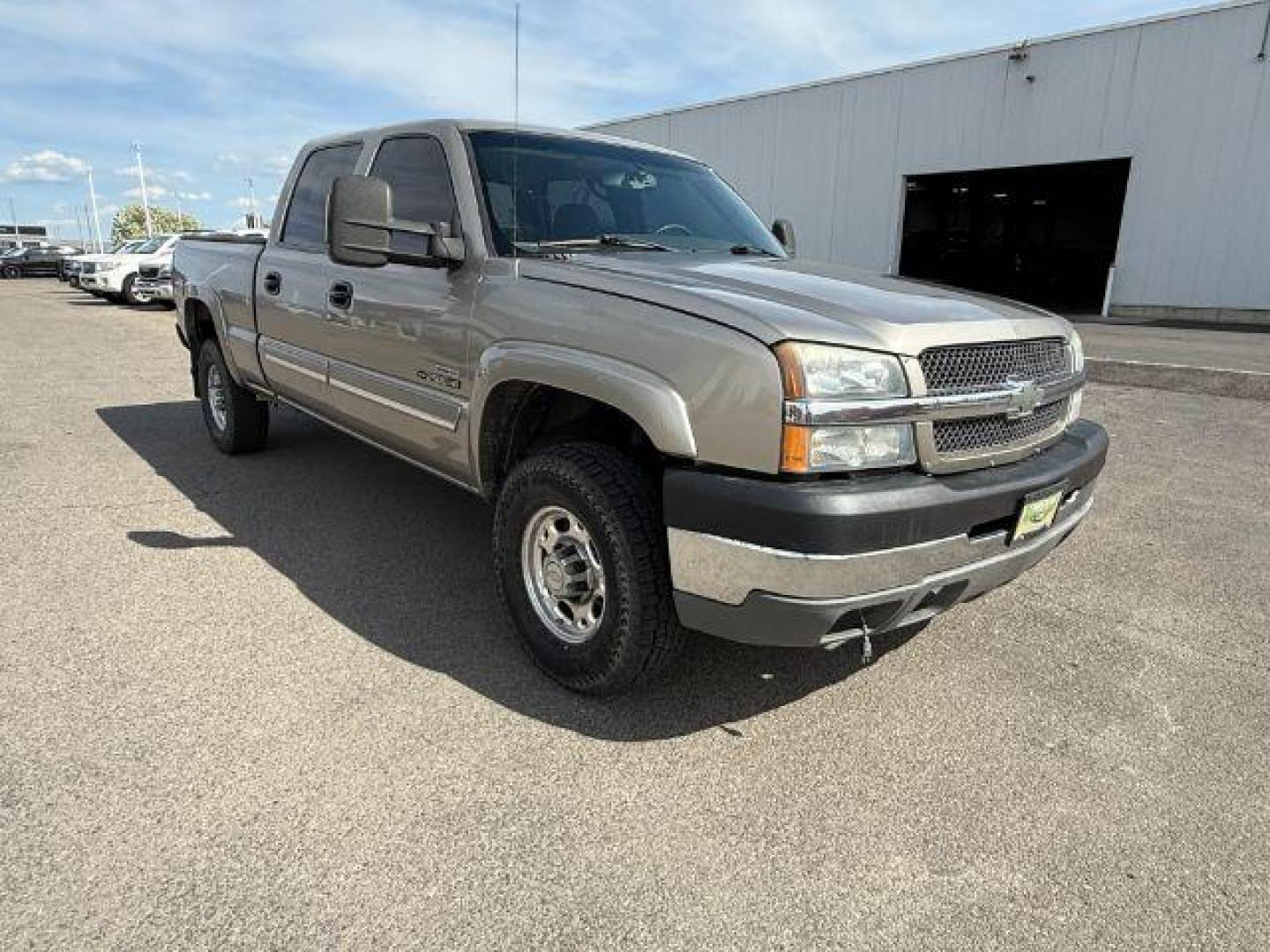 2003 Light Pewter Metallic /Dark Charcoal Cloth Interior Chevrolet Silverado 2500HD LS Crew Cab Short Bed 4WD (1GCHK23183F) with an 6.6L V8 OHV 32V TURBO DIESEL engine, 5-Speed Automatic transmission, located at 1235 N Woodruff Ave., Idaho Falls, 83401, (208) 523-1053, 43.507172, -112.000488 - At Timberline Auto, finding a great deal on your next vehicle is always easy! Our experienced sales staff's goal is to help find you the right vehicle at the right price! Our knowledgeable finance department has options for almost any credit score. We offer extended service contract options to prote - Photo#6
