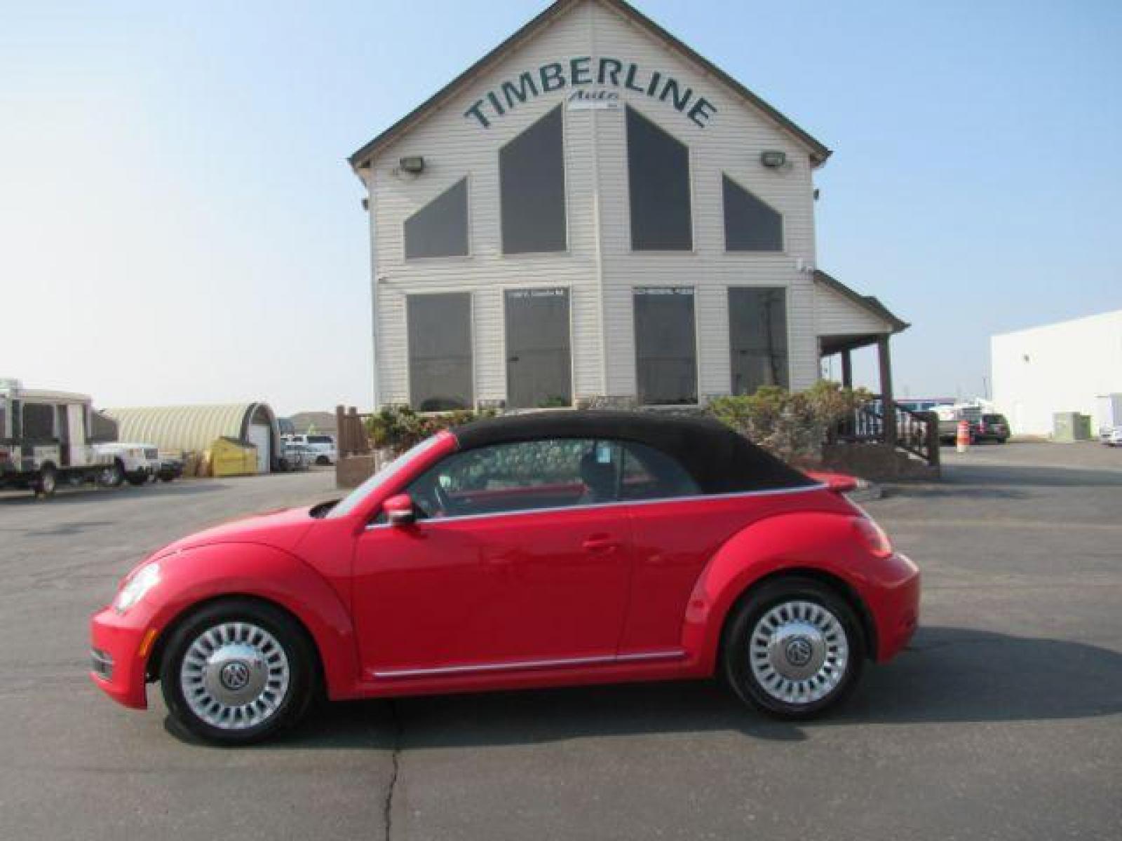 2015 RED /RED Volkswagen Beetle 1.8T PZEV Convertible (3VW517AT7FM) , 6-Speed Automatic transmission, located at 1235 N Woodruff Ave., Idaho Falls, 83401, (208) 523-1053, 43.507172, -112.000488 - Photo #1