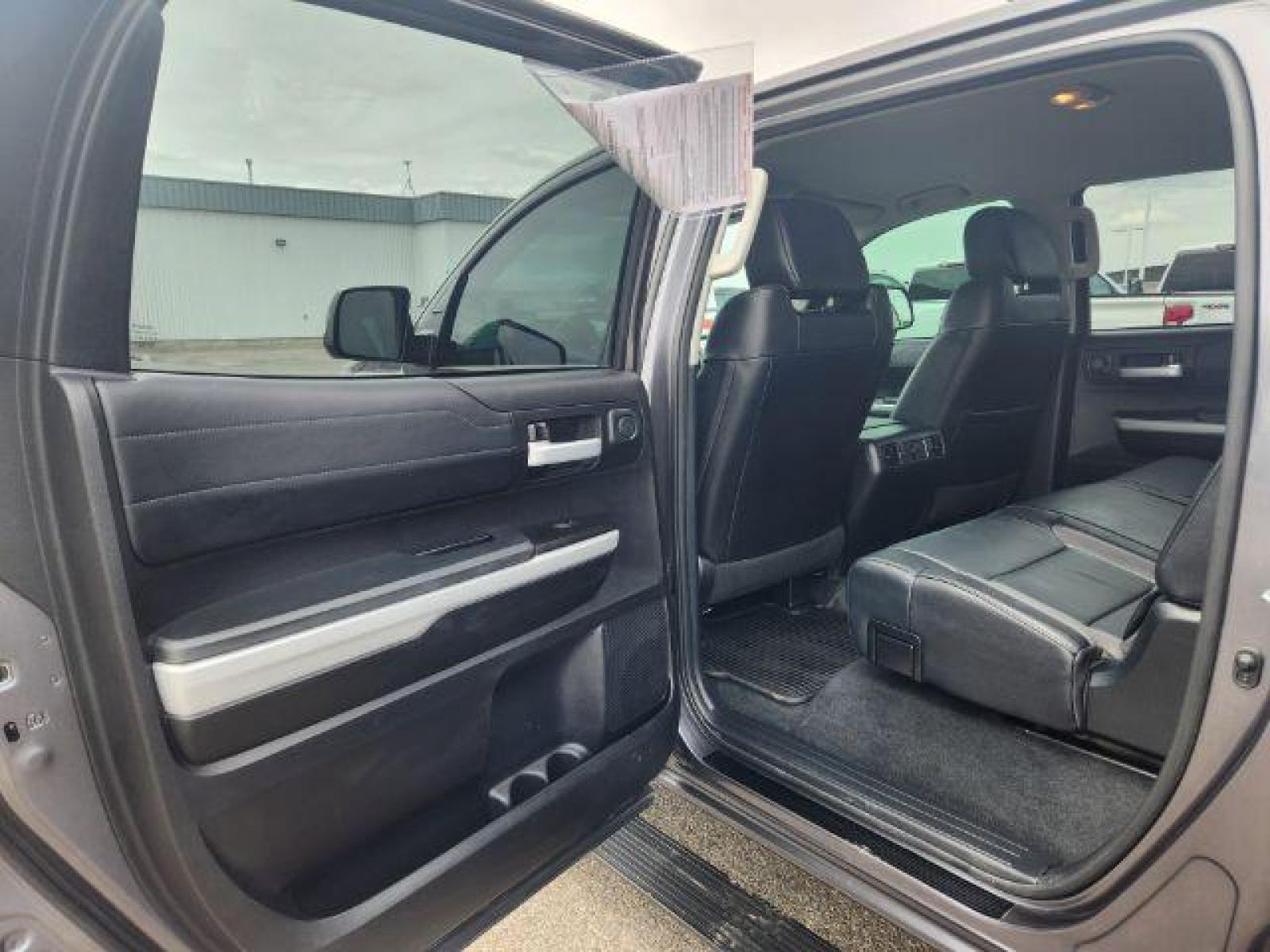 2021 Magnetic Gray Metallic /Black, leather Toyota Tundra Limited 5.7L CrewMax 4WD (5TFHY5F18MX) with an 5.7L V8 DOHC 32V engine, Automatic transmission, located at 1235 N Woodruff Ave., Idaho Falls, 83401, (208) 523-1053, 43.507172, -112.000488 - This is one loaded up 2021 Toyota Tundra!! The LIMITED package offers JBL premium sound, remote start, heated seats, blind spot monitors, lane assist, front collision avoidance, power running boards, and so much more! The Tundra CrewMax has massive amounts of leg room and storage room. Your new pre- - Photo #13
