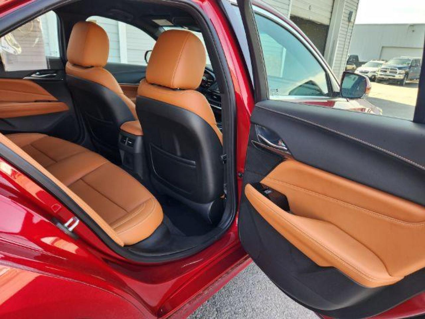 2022 Infrared Tintcoat /Cinnamon w/Jet Black Accents Cadillac CT4 Premium Luxury (1G6DF5RL7N0) with an 2.7L L4 DOHC 16V TURBO engine, 8-Speed Automatic transmission, located at 1235 N Woodruff Ave., Idaho Falls, 83401, (208) 523-1053, 43.507172, -112.000488 - Wow, just wow!! This is one really nice car! It will check all the boxes- fuel efficient, powerful, AWD, comfortable, luxurious, great looking, roomy, fun to drive, the list goes on and on! It has all the driver safety options, heads up display, adjustable driving specs, navigation, Apple car play, - Photo#18