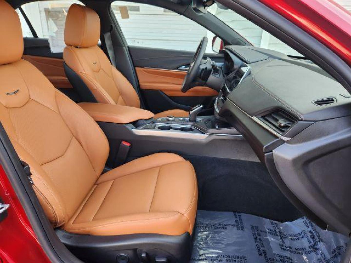 2022 Infrared Tintcoat /Cinnamon w/Jet Black Accents Cadillac CT4 Premium Luxury (1G6DF5RL7N0) with an 2.7L L4 DOHC 16V TURBO engine, 8-Speed Automatic transmission, located at 1235 N Woodruff Ave., Idaho Falls, 83401, (208) 523-1053, 43.507172, -112.000488 - Wow, just wow!! This is one really nice car! It will check all the boxes- fuel efficient, powerful, AWD, comfortable, luxurious, great looking, roomy, fun to drive, the list goes on and on! It has all the driver safety options, heads up display, adjustable driving specs, navigation, Apple car play, - Photo#24