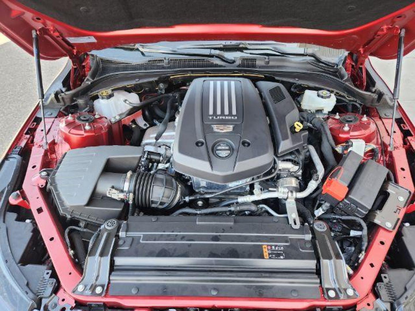 2022 Infrared Tintcoat /Cinnamon w/Jet Black Accents Cadillac CT4 Premium Luxury (1G6DF5RL7N0) with an 2.7L L4 DOHC 16V TURBO engine, 8-Speed Automatic transmission, located at 1235 N Woodruff Ave., Idaho Falls, 83401, (208) 523-1053, 43.507172, -112.000488 - Wow, just wow!! This is one really nice car! It will check all the boxes- fuel efficient, powerful, AWD, comfortable, luxurious, great looking, roomy, fun to drive, the list goes on and on! It has all the driver safety options, heads up display, adjustable driving specs, navigation, Apple car play, - Photo#27