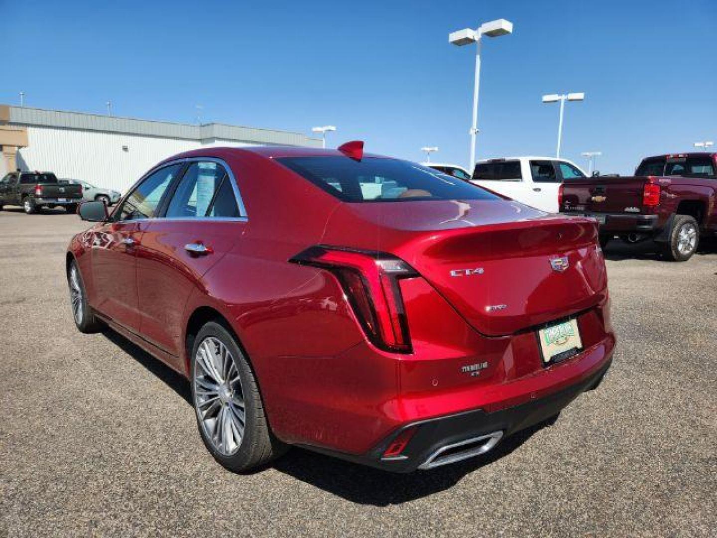 2022 Infrared Tintcoat /Cinnamon w/Jet Black Accents Cadillac CT4 Premium Luxury (1G6DF5RL7N0) with an 2.7L L4 DOHC 16V TURBO engine, 8-Speed Automatic transmission, located at 1235 N Woodruff Ave., Idaho Falls, 83401, (208) 523-1053, 43.507172, -112.000488 - Wow, just wow!! This is one really nice car! It will check all the boxes- fuel efficient, powerful, AWD, comfortable, luxurious, great looking, roomy, fun to drive, the list goes on and on! It has all the driver safety options, heads up display, adjustable driving specs, navigation, Apple car play, - Photo#3