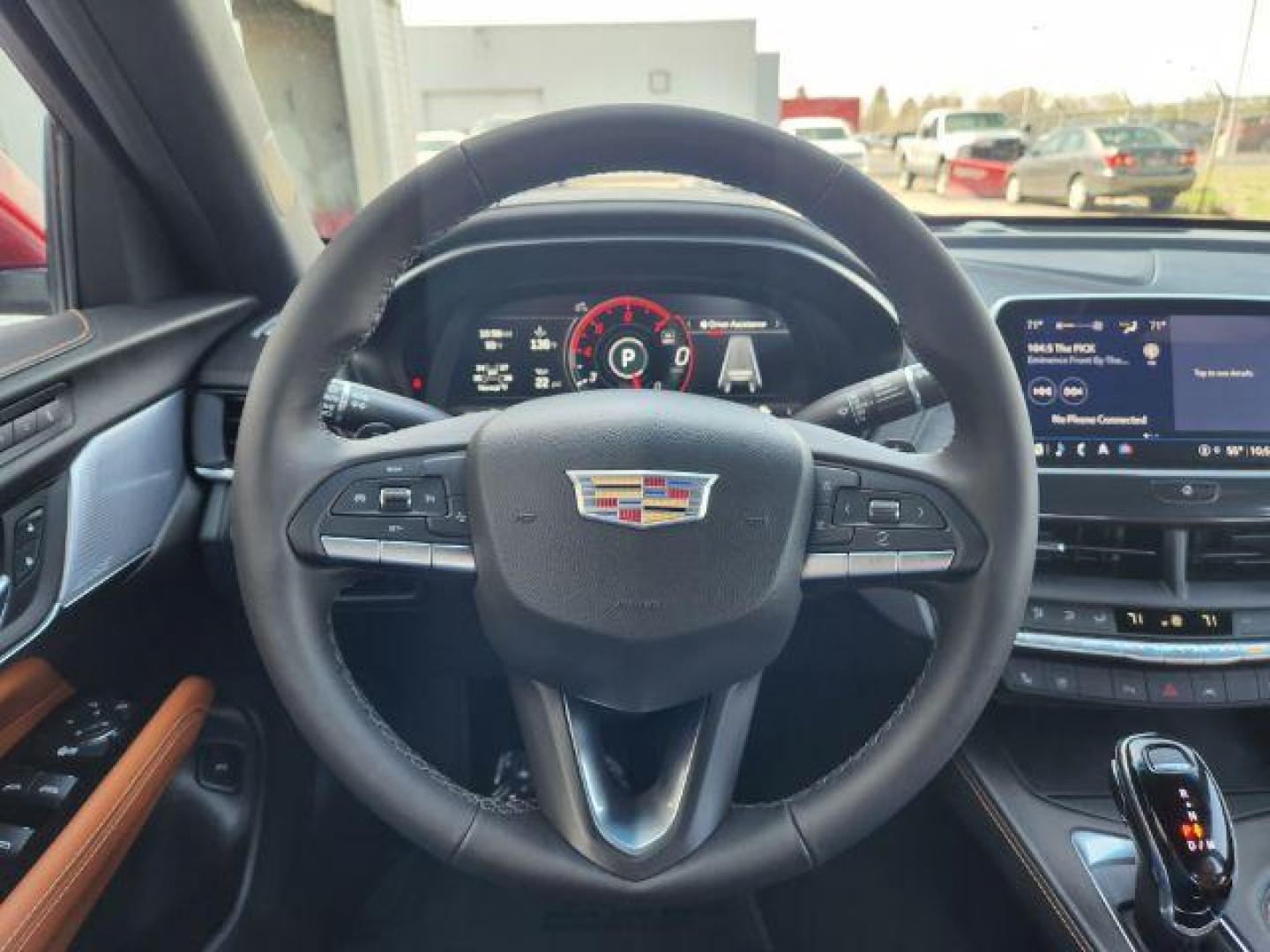 2022 Infrared Tintcoat /Cinnamon w/Jet Black Accents Cadillac CT4 Premium Luxury (1G6DF5RL7N0) with an 2.7L L4 DOHC 16V TURBO engine, 8-Speed Automatic transmission, located at 1235 N Woodruff Ave., Idaho Falls, 83401, (208) 523-1053, 43.507172, -112.000488 - Wow, just wow!! This is one really nice car! It will check all the boxes- fuel efficient, powerful, AWD, comfortable, luxurious, great looking, roomy, fun to drive, the list goes on and on! It has all the driver safety options, heads up display, adjustable driving specs, navigation, Apple car play, - Photo#41