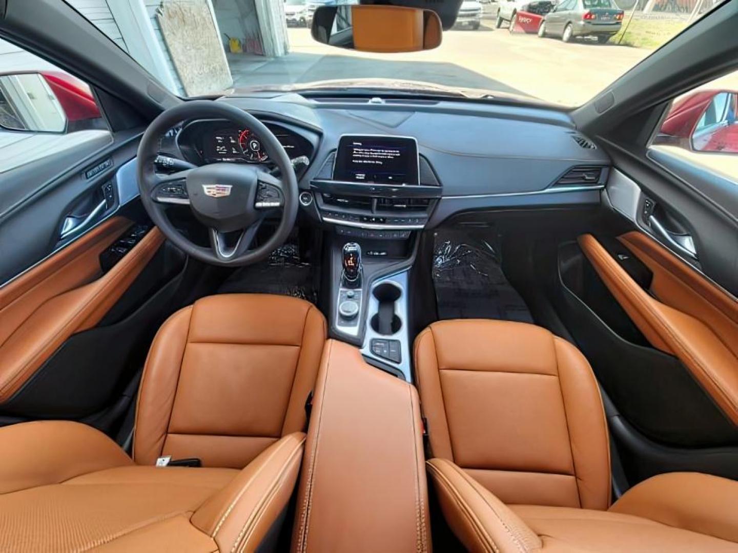 2022 Infrared Tintcoat /Cinnamon w/Jet Black Accents Cadillac CT4 (1G6DF5RL7N0) with an 27L L4 DOHC 16V TURBO engine, Automatic transmission, located at 1175 N Woodruff Ave, Idaho Falls, ID, 83401, 43.506901, -111.999657 - Wow, just wow!! This is one really nice car! It will check all the boxes- fuel efficient, powerful, AWD, comfortable, luxurious, great looking, roomy, fun to drive, the list goes on and on! It has all the driver safety options, heads up display, adjustable driving specs, navigation, Apple car play, - Photo#20