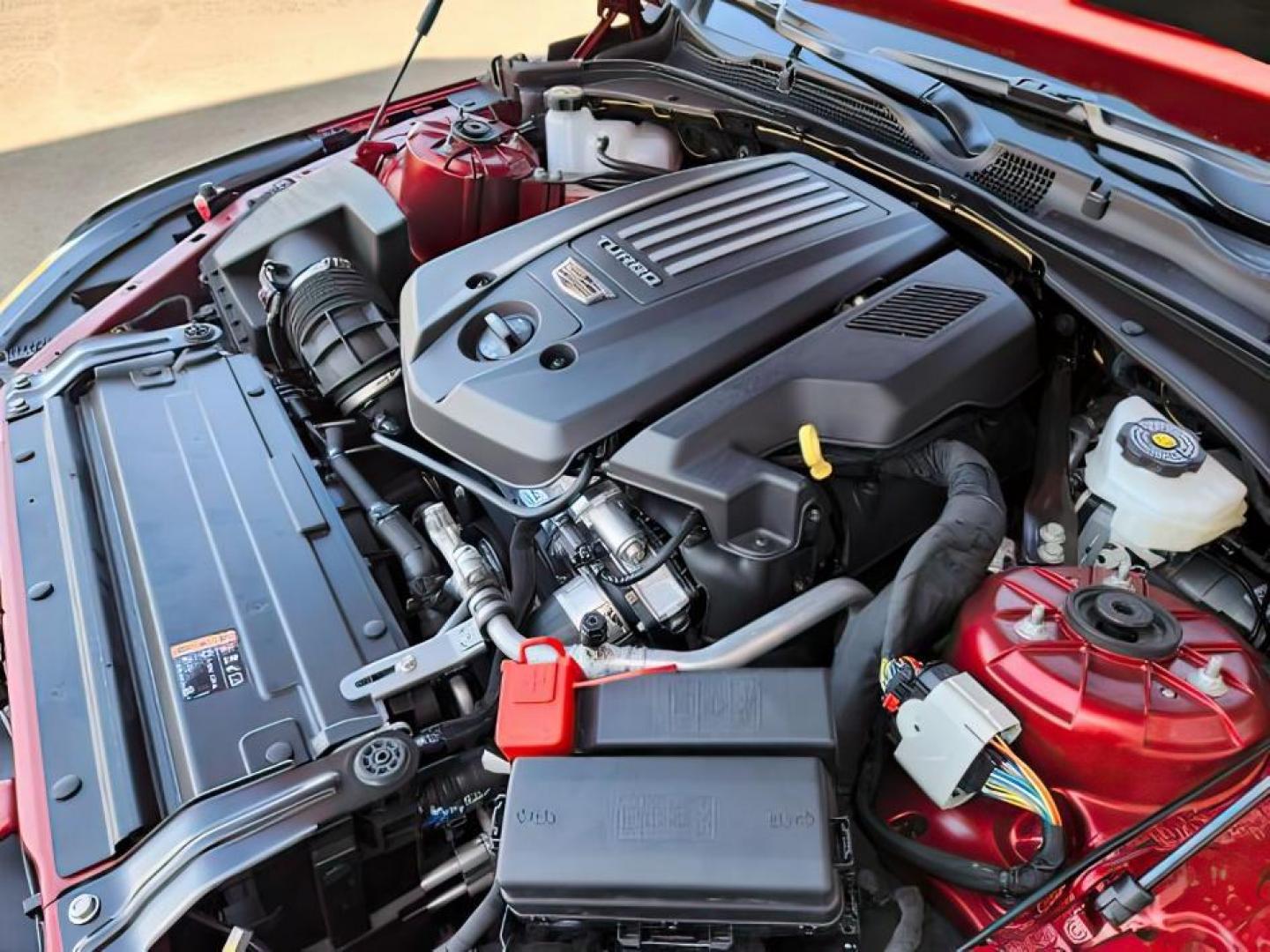 2022 Infrared Tintcoat /Cinnamon w/Jet Black Accents Cadillac CT4 (1G6DF5RL7N0) with an 27L L4 DOHC 16V TURBO engine, Automatic transmission, located at 1175 N Woodruff Ave, Idaho Falls, ID, 83401, 43.506901, -111.999657 - Wow, just wow!! This is one really nice car! It will check all the boxes- fuel efficient, powerful, AWD, comfortable, luxurious, great looking, roomy, fun to drive, the list goes on and on! It has all the driver safety options, heads up display, adjustable driving specs, navigation, Apple car play, - Photo#29