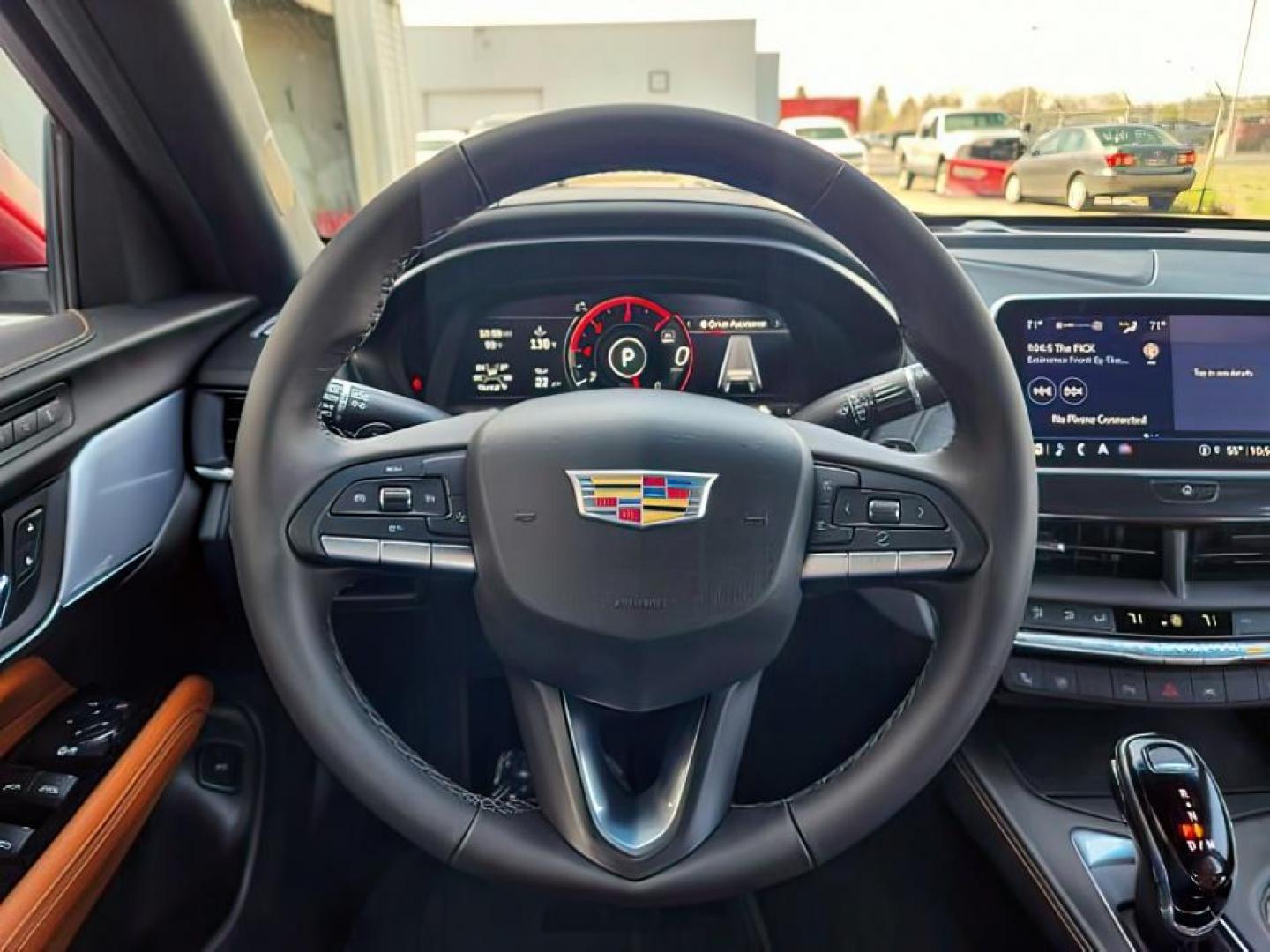2022 Infrared Tintcoat /Cinnamon w/Jet Black Accents Cadillac CT4 (1G6DF5RL7N0) with an 27L L4 DOHC 16V TURBO engine, Automatic transmission, located at 1175 N Woodruff Ave, Idaho Falls, ID, 83401, 43.506901, -111.999657 - Wow, just wow!! This is one really nice car! It will check all the boxes- fuel efficient, powerful, AWD, comfortable, luxurious, great looking, roomy, fun to drive, the list goes on and on! It has all the driver safety options, heads up display, adjustable driving specs, navigation, Apple car play, - Photo#41