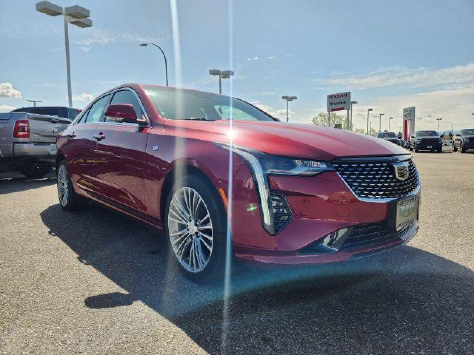 2022 Infrared Tintcoat /Cinnamon w/Jet Black Accents Cadillac CT4 Premium Luxury (1G6DF5RL7N0) with an 2.7L L4 DOHC 16V TURBO engine, 8-Speed Automatic transmission, located at 1235 N Woodruff Ave., Idaho Falls, 83401, (208) 523-1053, 43.507172, -112.000488 - Wow, just wow!! This is one really nice car! It will check all the boxes- fuel efficient, powerful, AWD, comfortable, luxurious, great looking, roomy, fun to drive, the list goes on and on! It has all the driver safety options, heads up display, adjustable driving specs, navigation, Apple car play, - Photo #7