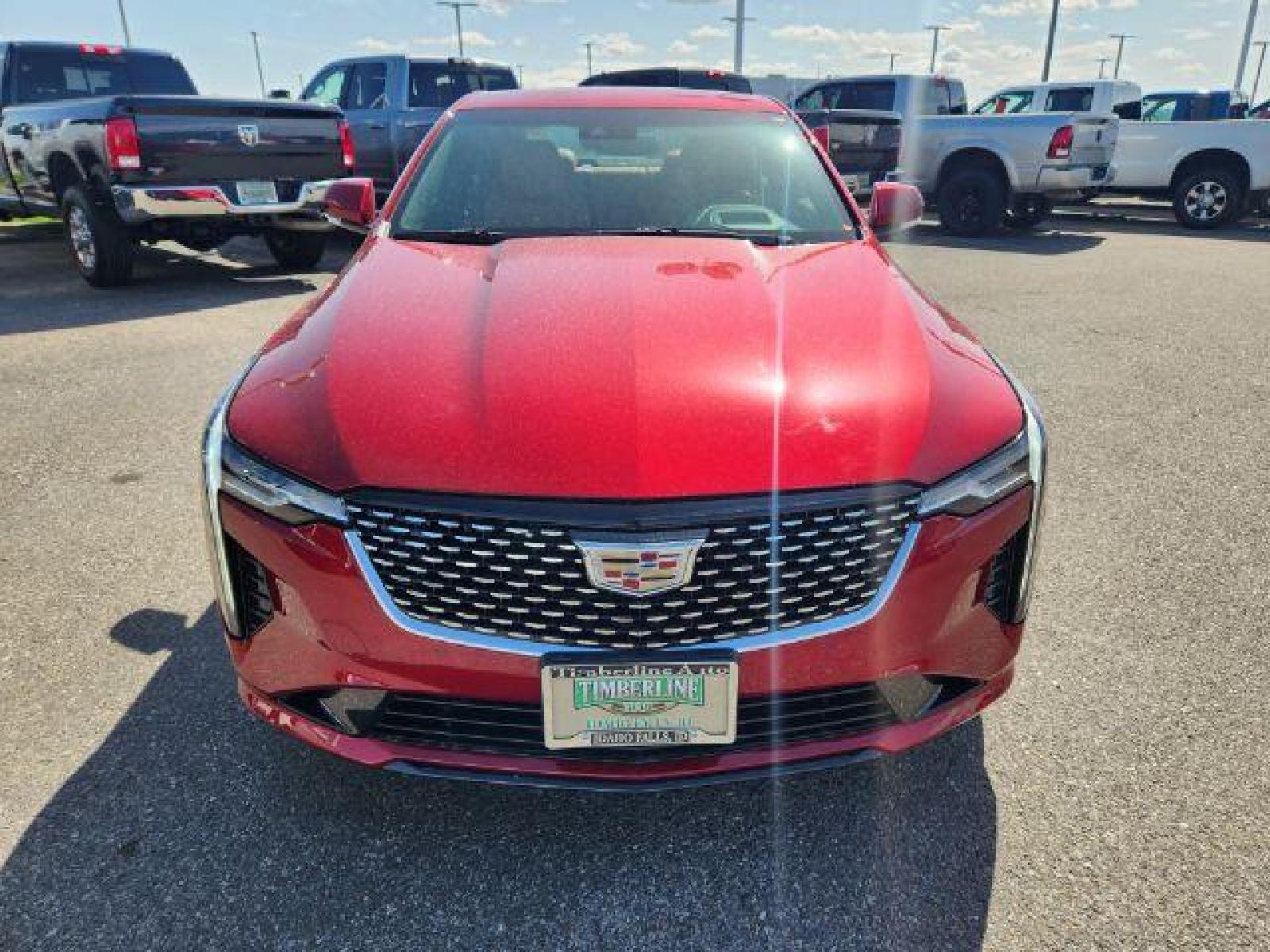 2022 Infrared Tintcoat /Cinnamon w/Jet Black Accents Cadillac CT4 Premium Luxury (1G6DF5RL7N0) with an 2.7L L4 DOHC 16V TURBO engine, 8-Speed Automatic transmission, located at 1235 N Woodruff Ave., Idaho Falls, 83401, (208) 523-1053, 43.507172, -112.000488 - Wow, just wow!! This is one really nice car! It will check all the boxes- fuel efficient, powerful, AWD, comfortable, luxurious, great looking, roomy, fun to drive, the list goes on and on! It has all the driver safety options, heads up display, adjustable driving specs, navigation, Apple car play, - Photo #9