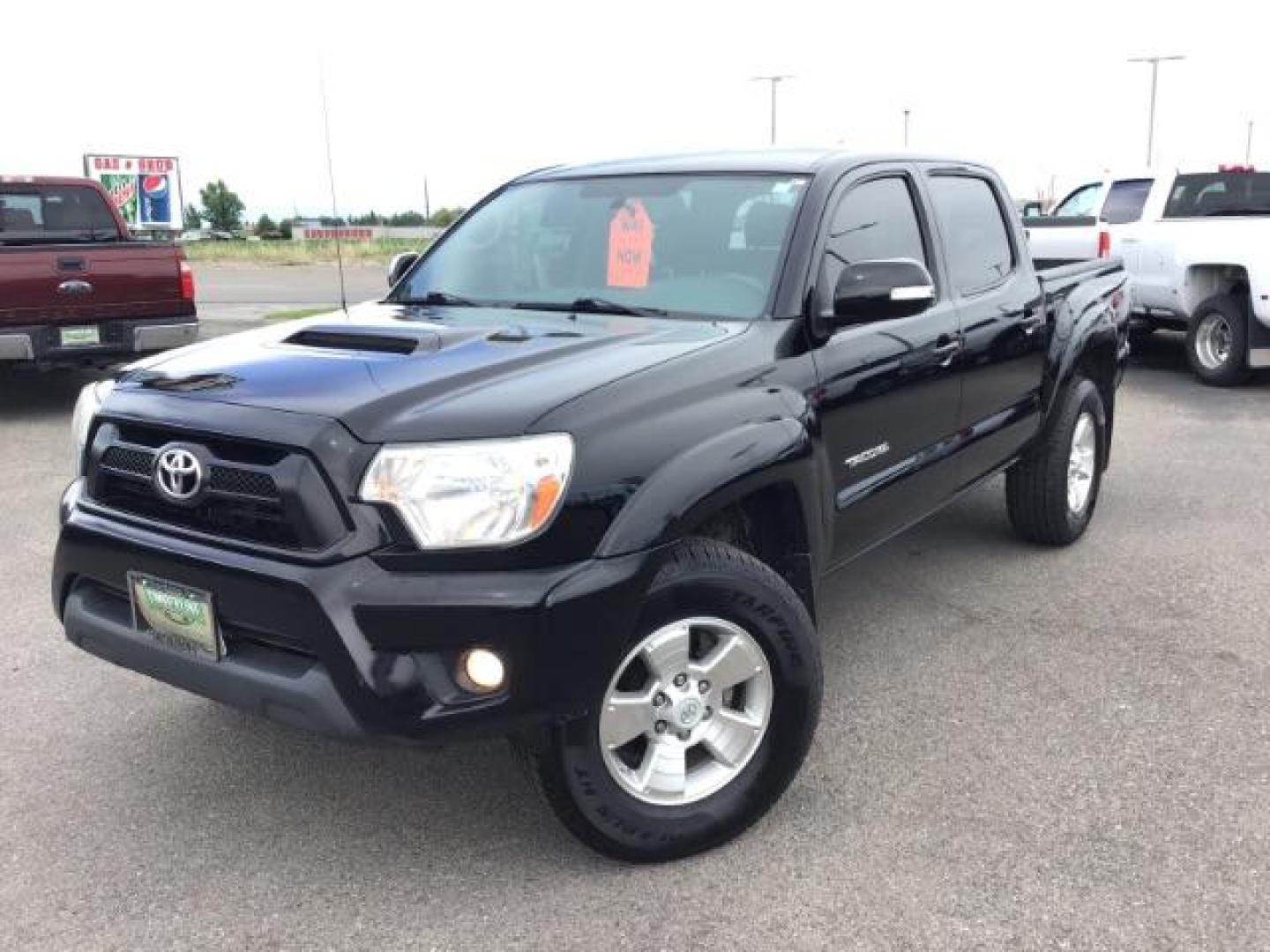 2015 Black /Gray, cloth Toyota Tacoma TRD SPORT Double Cab (3TMLU4EN8FM) with an 4.0L V6 DOHC 24V engine, Automatic transmission, located at 1235 N Woodruff Ave., Idaho Falls, 83401, (208) 523-1053, 43.507172, -112.000488 - Here's your chance at one of the most popular vehicles on the market! This Tacoma is in great shape inside and out! The TRD-SPORT gives you the color matched bumpers, the bigger display, and a few other goodies! The bed has a factory liner and the interior has rubber floor mats in the front with clo - Photo#1