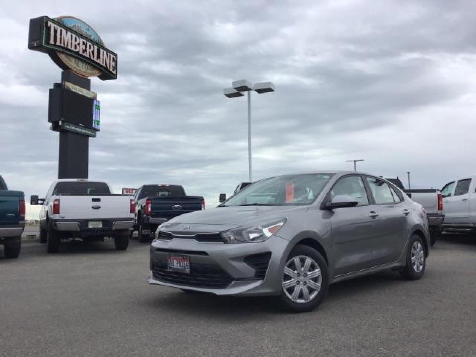 2021 Gray /Gray Kia Rio S (3KPA24AD7ME) with an 1.6L L4 DOHC 16V engine, 6-Speed Automatic transmission, located at 1235 N Woodruff Ave., Idaho Falls, 83401, (208) 523-1053, 43.507172, -112.000488 - Photo #0