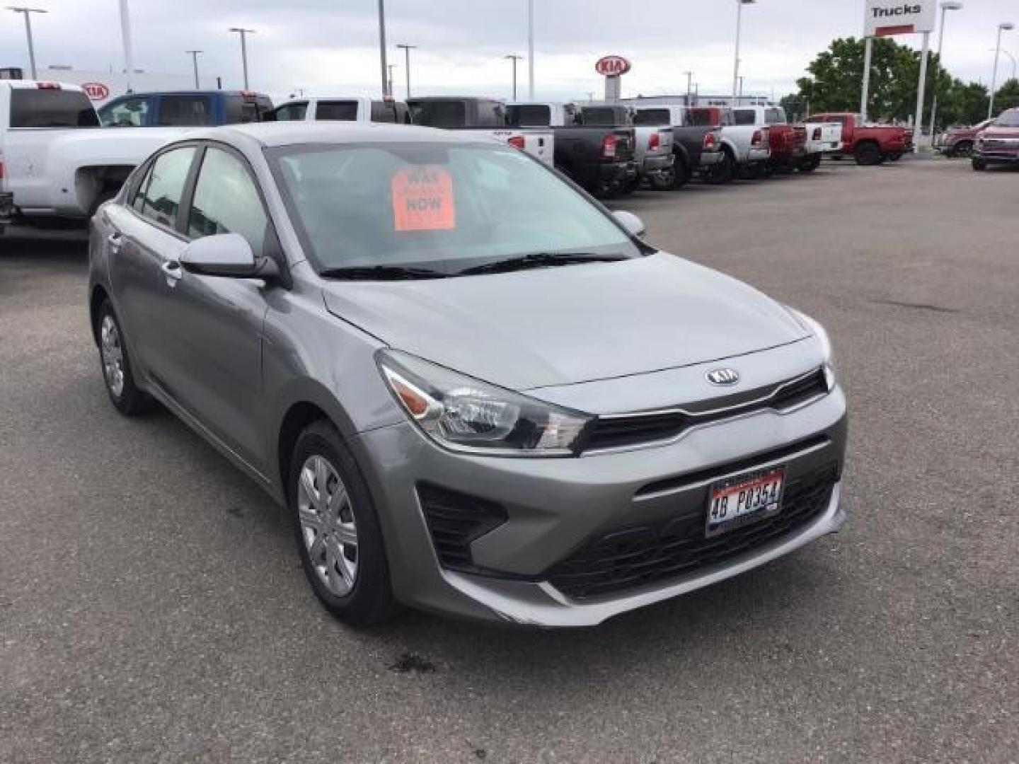 2021 Gray /Gray Kia Rio S (3KPA24AD7ME) with an 1.6L L4 DOHC 16V engine, 6-Speed Automatic transmission, located at 1235 N Woodruff Ave., Idaho Falls, 83401, (208) 523-1053, 43.507172, -112.000488 - Photo#7