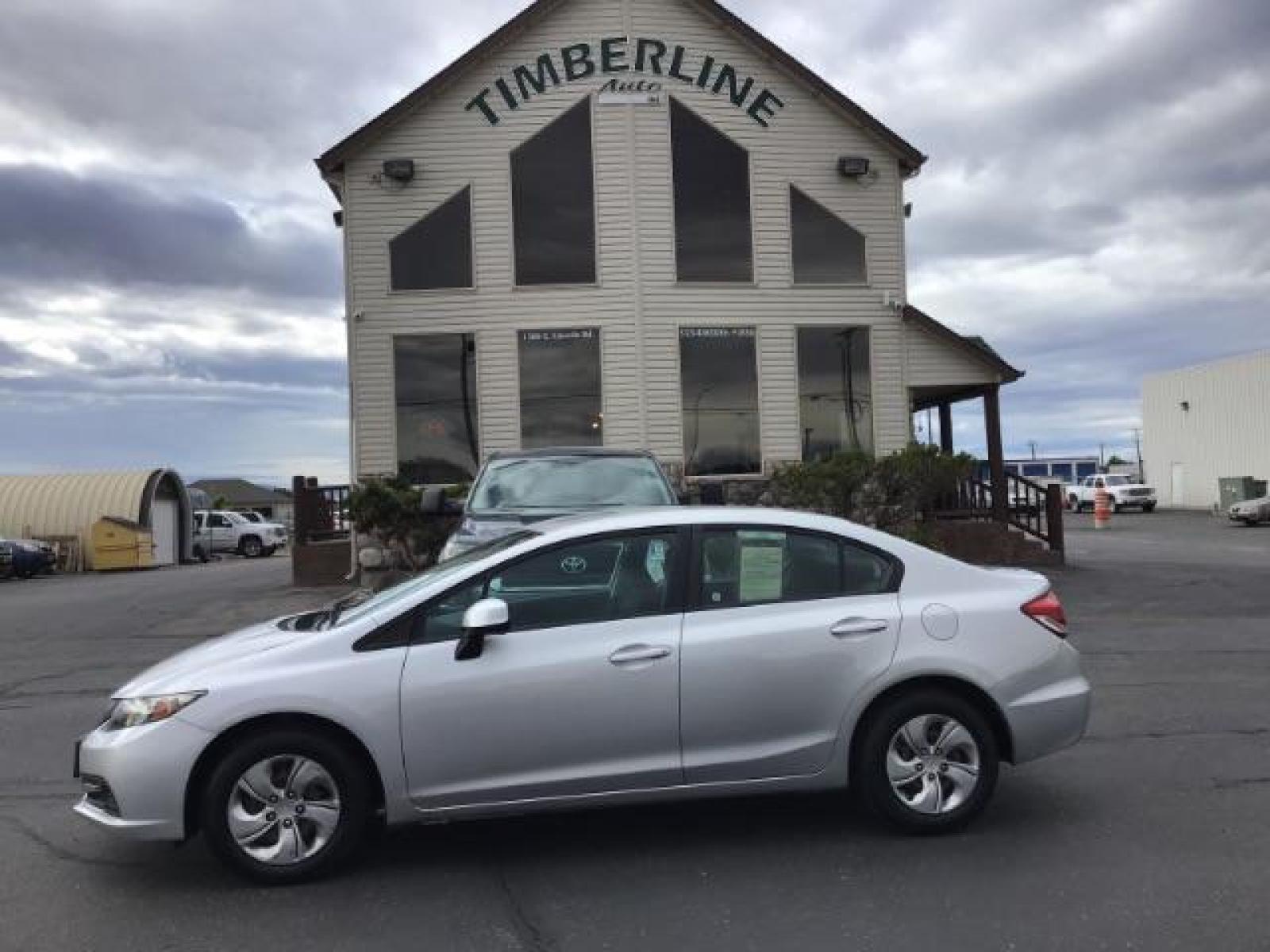 2013 Urban Titanium Metallic /Stone Cloth Interior Honda Civic LX Sedan 5-Speed AT (19XFB2F52DE) with an 1.8L L4 SOHC 16V engine, 5-Speed Automatic transmission, located at 1235 N Woodruff Ave., Idaho Falls, 83401, (208) 523-1053, 43.507172, -112.000488 - Photo #1