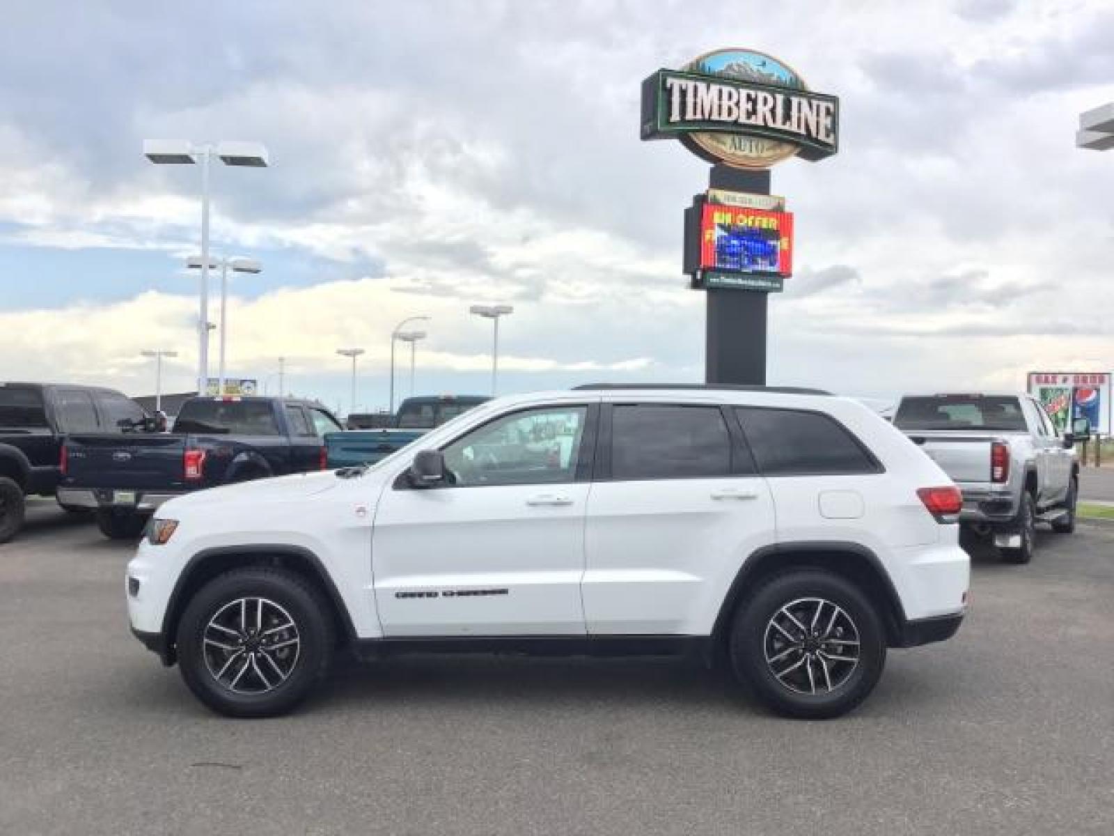 2020 Bright White Clear Coat /Black/Ruby Red, leather Jeep Grand Cherokee Trailhawk 4WD (1C4RJFLG5LC) with an 3.6L V6 DOHC 24V engine, 8-Speed Automatic transmission, located at 1235 N Woodruff Ave., Idaho Falls, 83401, (208) 523-1053, 43.507172, -112.000488 - Photo #1
