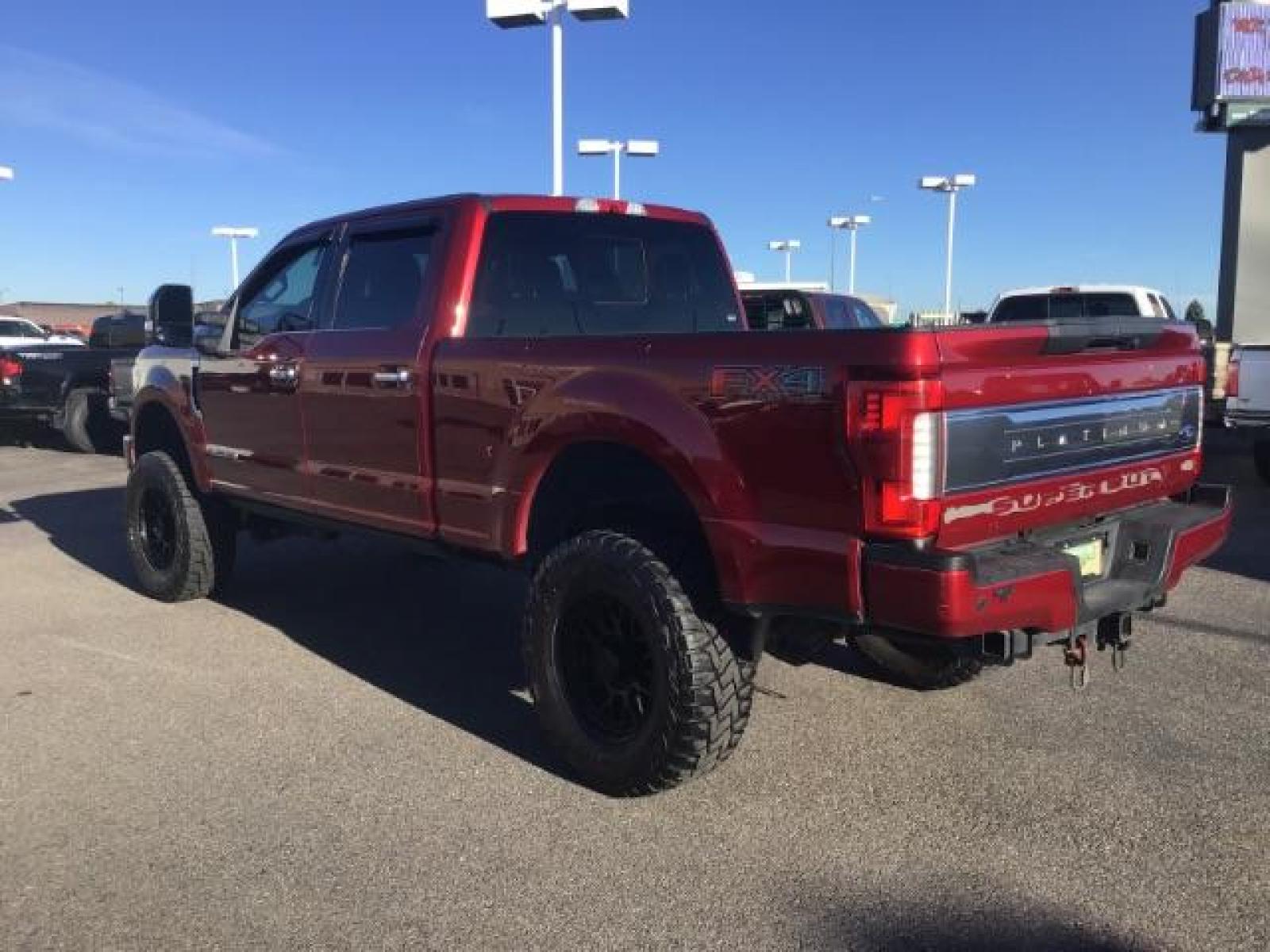 2018 RED /LEATHER Ford F-350 SD PLATINUM (1FT8W3BT4JE) with an 6.7 engine, AUTOMATIC transmission, located at 1235 N Woodruff Ave., Idaho Falls, 83401, (208) 523-1053, 43.507172, -112.000488 - This 2018 Ford F350 Platinum , has the 6.7L V8 diesel motor. Comes with retractable running boards, turnover ball, in the bed of the truck, push button start, navigation, lift kit, heated and cooled seats, sunroof, and bluetooth. At Timberline Auto it is always easy to find a great deal on your next - Photo #2