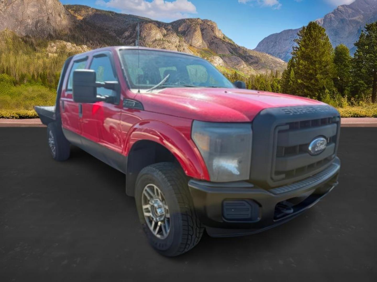 2013 Vermillion Red /Steel Cloth Interior Ford F-350 SD (1FT8W3B60DE) with an 62L V8 OHV 16V engine, Automatic transmission, located at 1175 N Woodruff Ave, Idaho Falls, ID, 83401, 43.506901, -111.999657 - At Timberline Auto, finding a great deal on your next vehicle is always easy! Our experienced sales staff's goal is to help find you the right vehicle at the right price! Our knowledgeable finance department has options for almost any credit score. We offer extended service contract options to prote - Photo#0