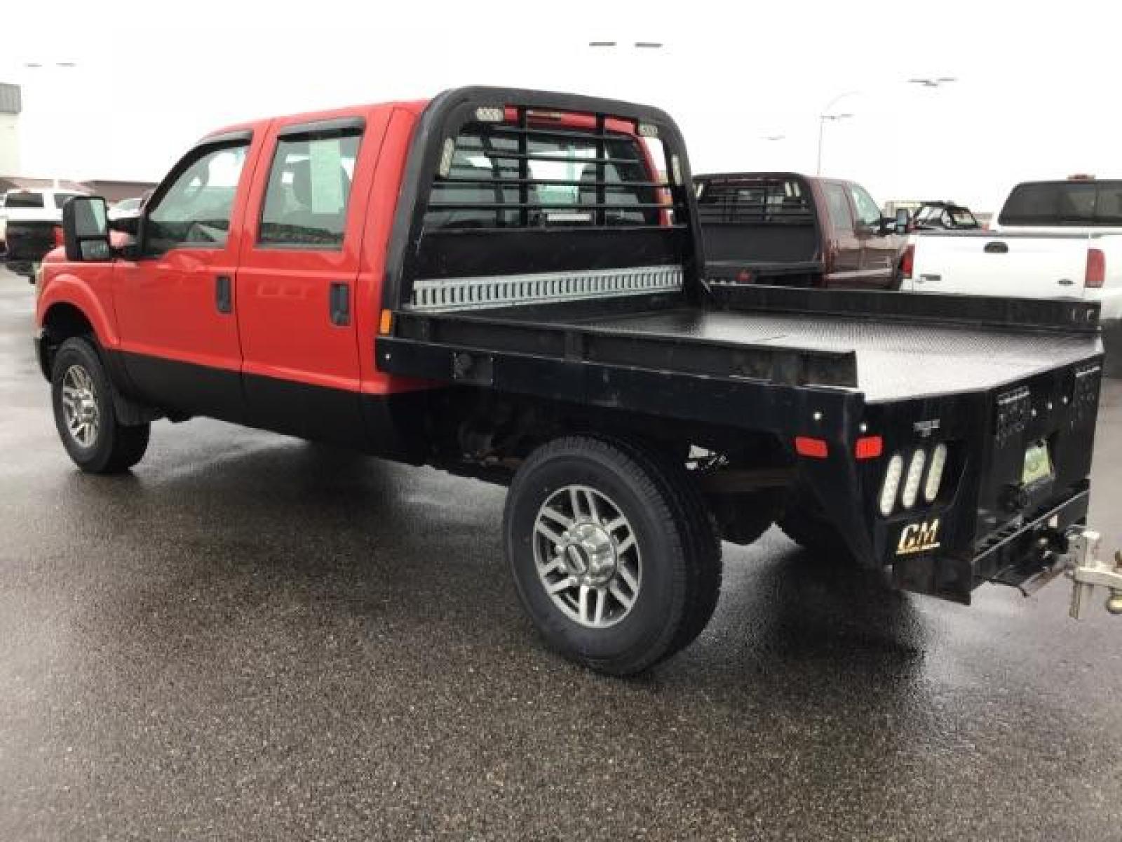 2013 Vermillion Red /Steel Vinyl Interior Ford F-350 SD XL Crew Cab 4WD (1FT8W3B60DE) with an 6.2L V8 OHV 16V engine, 6-Speed Automatic transmission, located at 1235 N Woodruff Ave., Idaho Falls, 83401, (208) 523-1053, 43.507172, -112.000488 - Photo #2