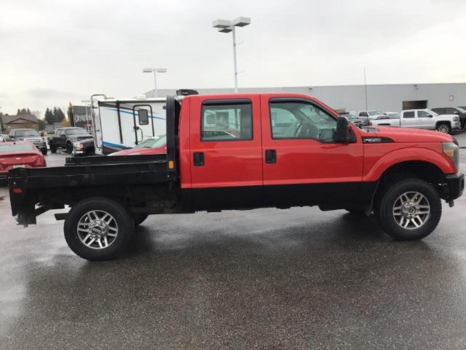 2013 Vermillion Red /Steel Vinyl Interior Ford F-350 SD XL Crew Cab 4WD (1FT8W3B60DE) with an 6.2L V8 OHV 16V engine, 6-Speed Automatic transmission, located at 1235 N Woodruff Ave., Idaho Falls, 83401, (208) 523-1053, 43.507172, -112.000488 - Photo #5