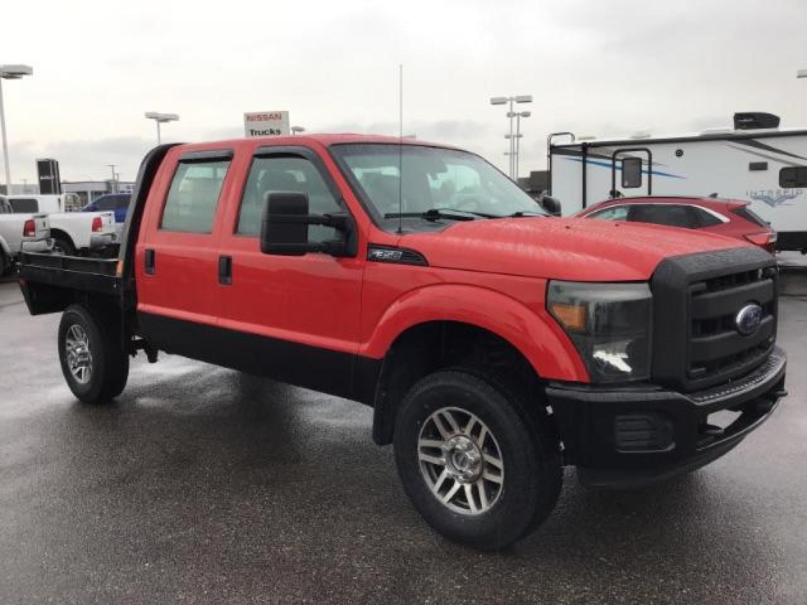 2013 Vermillion Red /Steel Vinyl Interior Ford F-350 SD XL Crew Cab 4WD (1FT8W3B60DE) with an 6.2L V8 OHV 16V engine, 6-Speed Automatic transmission, located at 1235 N Woodruff Ave., Idaho Falls, 83401, (208) 523-1053, 43.507172, -112.000488 - Photo #6