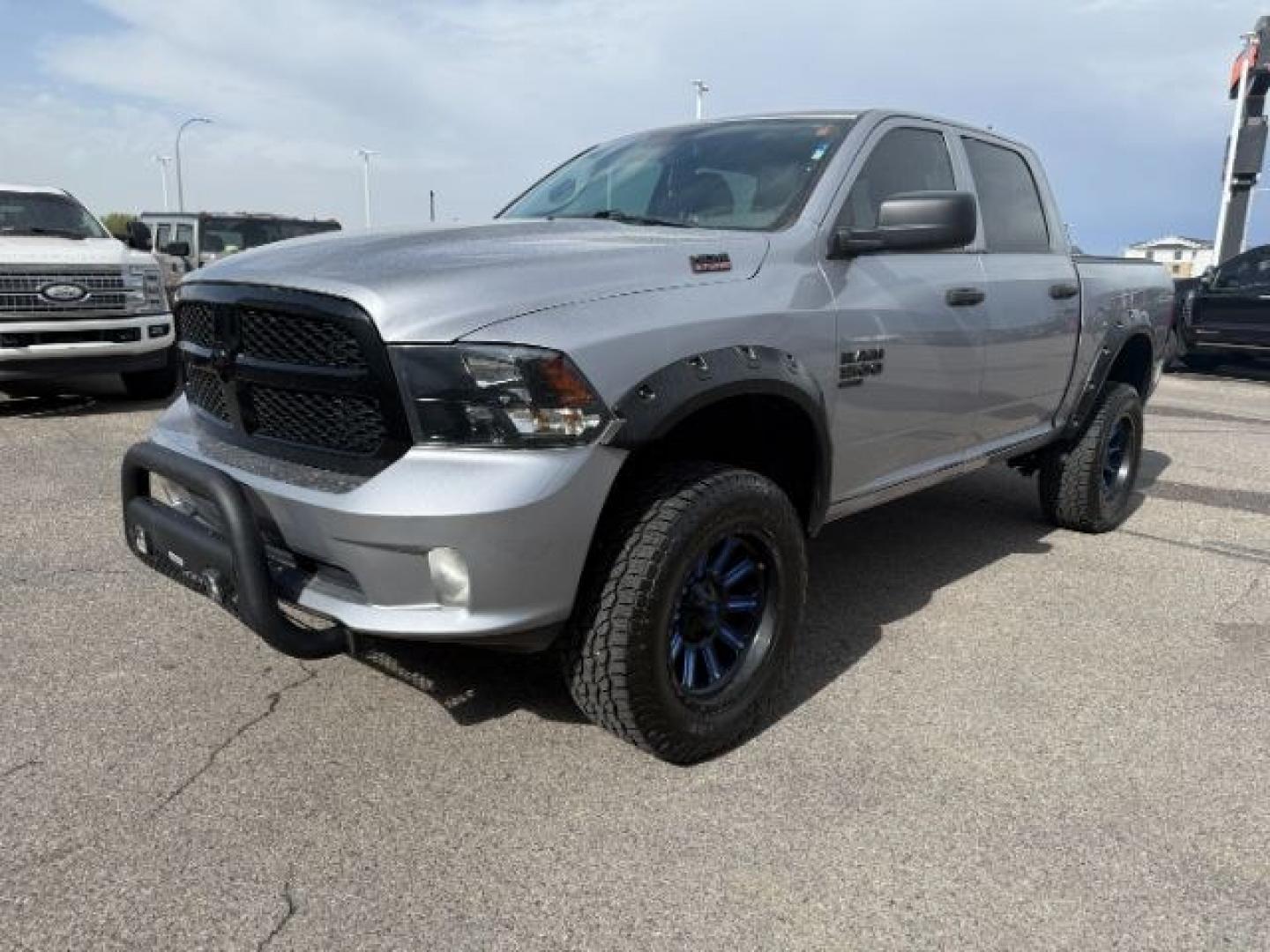 2019 SILVER /Black/Diesel Gray, cloth RAM 1500 Classic Tradesman Crew Cab SWB 4WD (1C6RR7KT1KS) with an 5.7L V8 OHV 16V engine, 8-Speed Automatic transmission, located at 1235 N Woodruff Ave., Idaho Falls, 83401, (208) 523-1053, 43.507172, -112.000488 - At Timberline Auto, finding a great deal on your next vehicle is always easy! Our experienced sales staff goal is to help find you the right vehicle at the right price! Our knowledgeable finance department has options for almost any credit score. We offer extended service contract options to prot - Photo#1