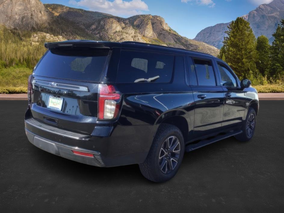 2022 Black /Jet Black Chevrolet Suburban (1GNSKDKDXNR) with an 53L V8 OHV 16V engine, Automatic transmission, located at 1175 N Woodruff Ave, Idaho Falls, ID, 83401, 43.506901, -111.999657- Photo#3
