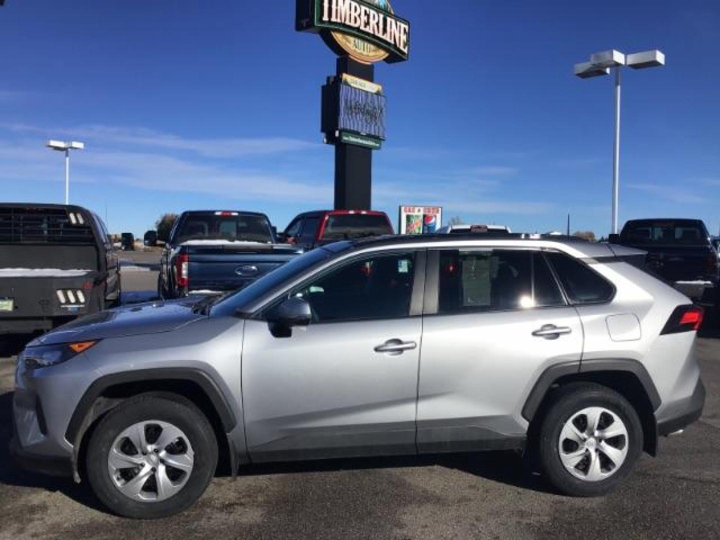 2021 Silver Sky Metallic /Black, cloth Toyota RAV4 LE AWD (2T3G1RFV9MC) with an 2.5L L4 DOHC 16V engine, 8-Speed Automatic transmission, located at 1235 N Woodruff Ave., Idaho Falls, 83401, (208) 523-1053, 43.507172, -112.000488 - Photo#1