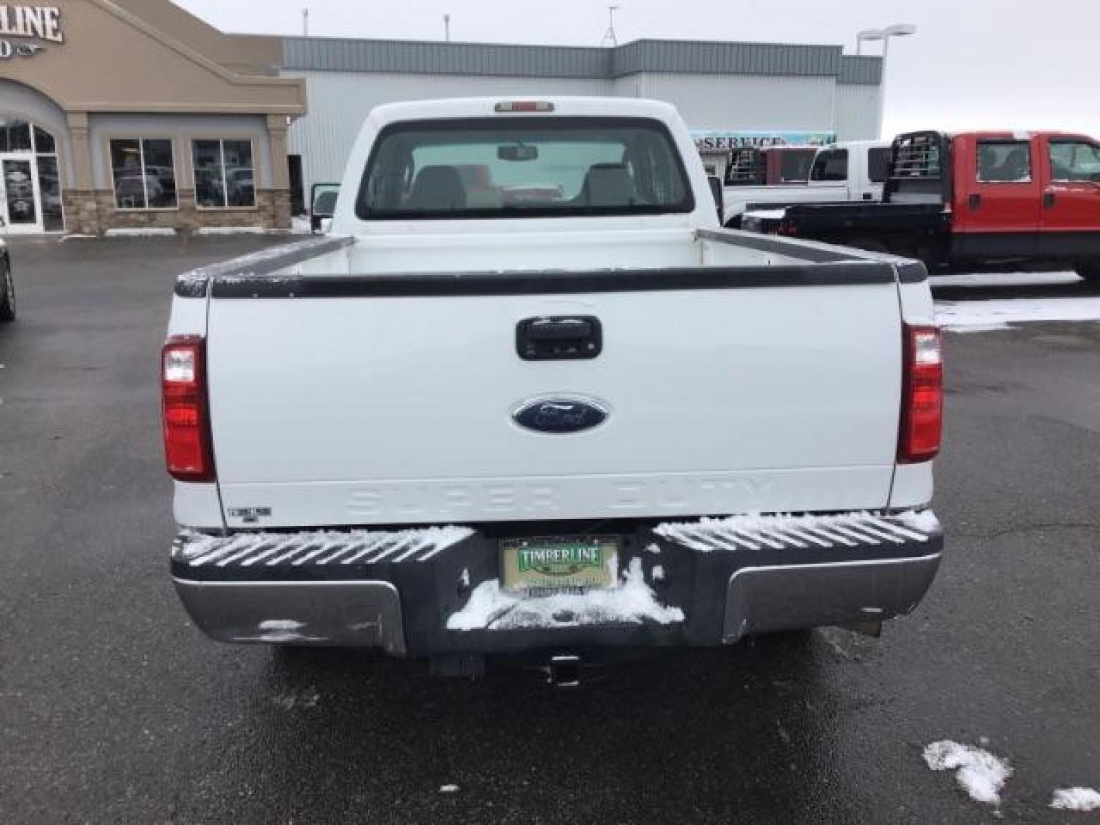 2008 Oxford White /Medium Stone Cloth Interior Ford F-250 SD XLT SuperCab Long Bed 4WD (1FTSX21R68E) with an 6.4L V8 OHV 32V TURBO DIESEL engine, 5-Speed Automatic transmission, located at 1235 N Woodruff Ave., Idaho Falls, 83401, (208) 523-1053, 43.507172, -112.000488 - This 2008 Ford F250 XLT has the 6.4L diesel motor. It has fixed running boards, cloth interior, AM/FM CD stereo, keyless remote, power locks, power windows, and integrated trailer brake. At Timberline Auto it is always easy to find a great deal on your next vehicle! Our experienced sales staff can h - Photo #3