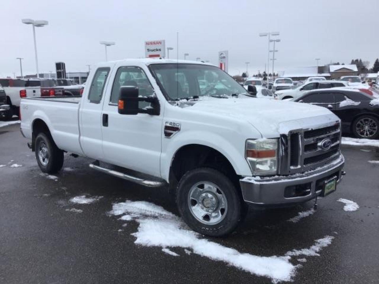 2008 Oxford White /Medium Stone Cloth Interior Ford F-250 SD XLT SuperCab Long Bed 4WD (1FTSX21R68E) with an 6.4L V8 OHV 32V TURBO DIESEL engine, 5-Speed Automatic transmission, located at 1235 N Woodruff Ave., Idaho Falls, 83401, (208) 523-1053, 43.507172, -112.000488 - Photo #6