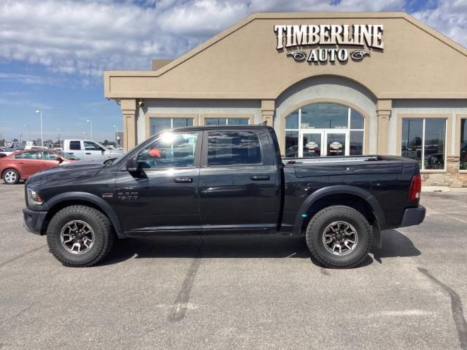 2017 Granite Crystal Metallic Clear Coat/Brilliant Blac /Black, premium cloth RAM 1500 Rebel Crew Cab SWB 4WD (1C6RR7YT5HS) with an 5.7L V8 OHV 16V engine, 8-Speed Automatic transmission, located at 1235 N Woodruff Ave., Idaho Falls, 83401, (208) 523-1053, 43.507172, -112.000488 - Photo #1