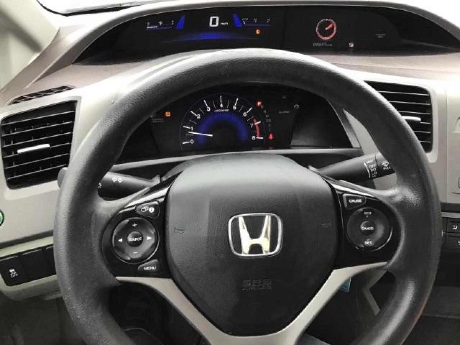 2012 Taffeta White /Gray Cloth Interior Honda Civic LX Sedan 5-Speed AT (19XFB2F54CE) with an 1.8L L4 SOHC 16V engine, 5-Speed Automatic transmission, located at 1235 N Woodruff Ave., Idaho Falls, 83401, (208) 523-1053, 43.507172, -112.000488 - Photo #13