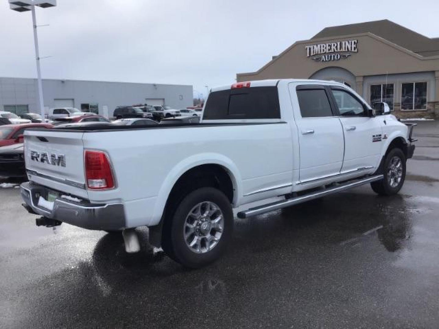 2017 Pearl White /Black/Cattle Tan, premium leather RAM 3500 Longhorn Crew Cab LWB 4WD (3C63R3KL4HG) with an 6.7L L6 OHV 24V TURBO DIESEL engine, 6-Speed Automatic transmission, located at 1235 N Woodruff Ave., Idaho Falls, 83401, (208) 523-1053, 43.507172, -112.000488 - Photo#4