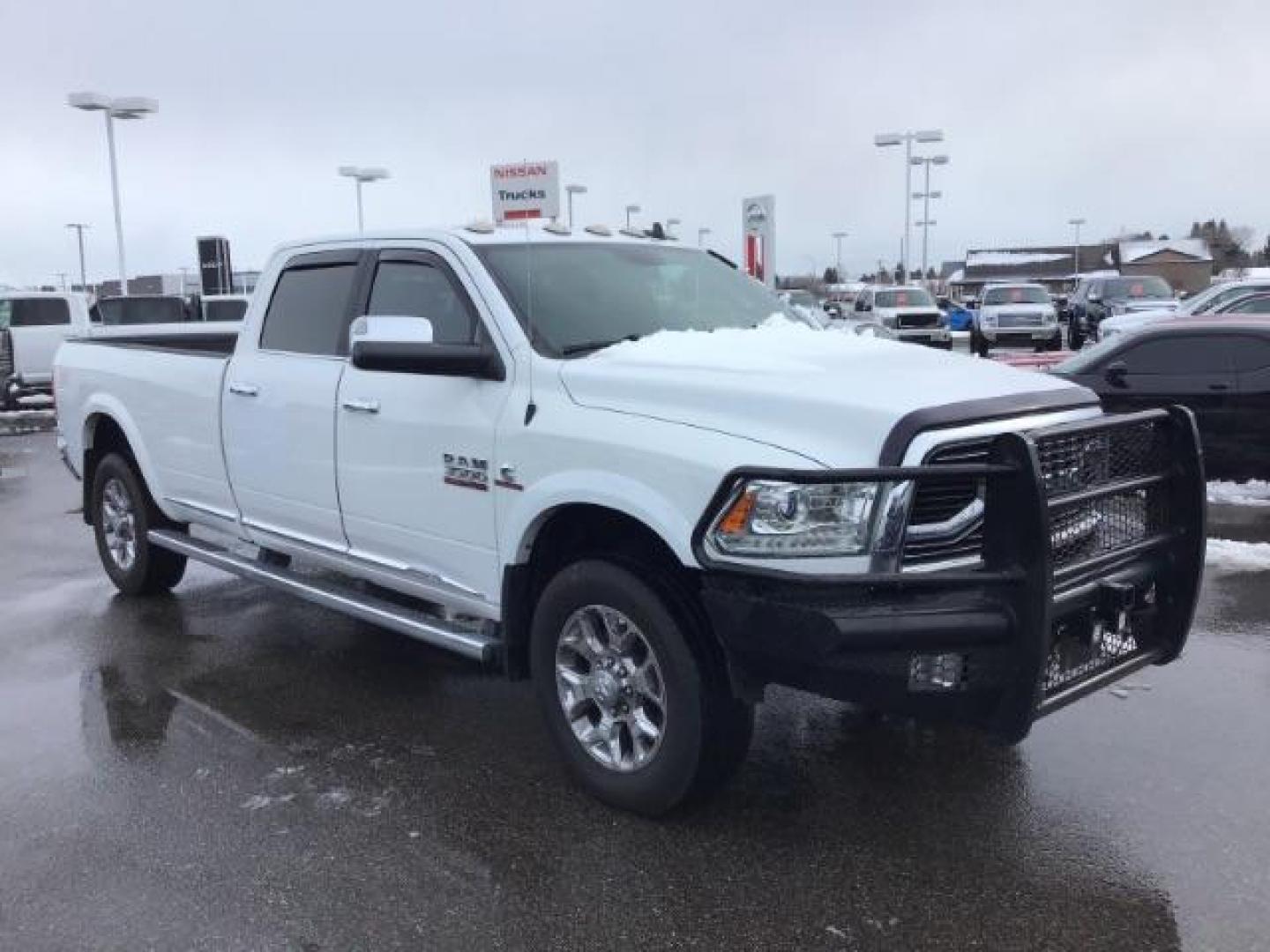 2017 Pearl White /Black/Cattle Tan, premium leather RAM 3500 Longhorn Crew Cab LWB 4WD (3C63R3KL4HG) with an 6.7L L6 OHV 24V TURBO DIESEL engine, 6-Speed Automatic transmission, located at 1235 N Woodruff Ave., Idaho Falls, 83401, (208) 523-1053, 43.507172, -112.000488 - Photo#6