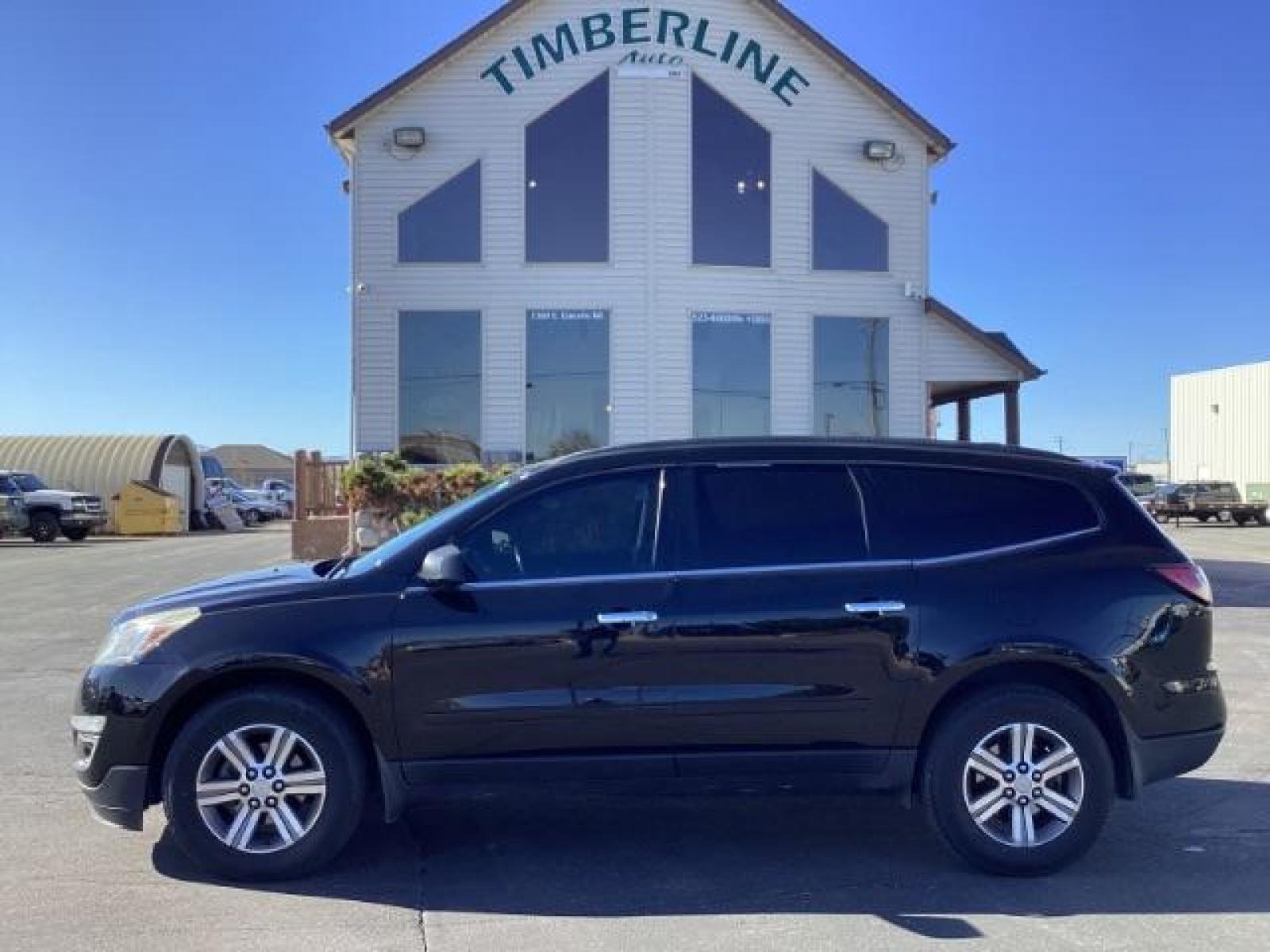2017 Mosaic Black Metallic /Dark Titanium / Light Titanium, premium cloth Chevrolet Traverse 1LT AWD (1GNKVGKD8HJ) with an 3.6L V6 DOHC 24V engine, 6-Speed Automatic transmission, located at 1235 N Woodruff Ave., Idaho Falls, 83401, (208) 523-1053, 43.507172, -112.000488 - The 2017 Chevrolet Traverse 1LT AWD comes with a variety of features that enhance comfort, convenience, and safety. Here are some of the key features you can expect: All-Wheel Drive (AWD): Provides better traction and stability, particularly in adverse weather conditions or on rough terrain. 3.6L V - Photo #1