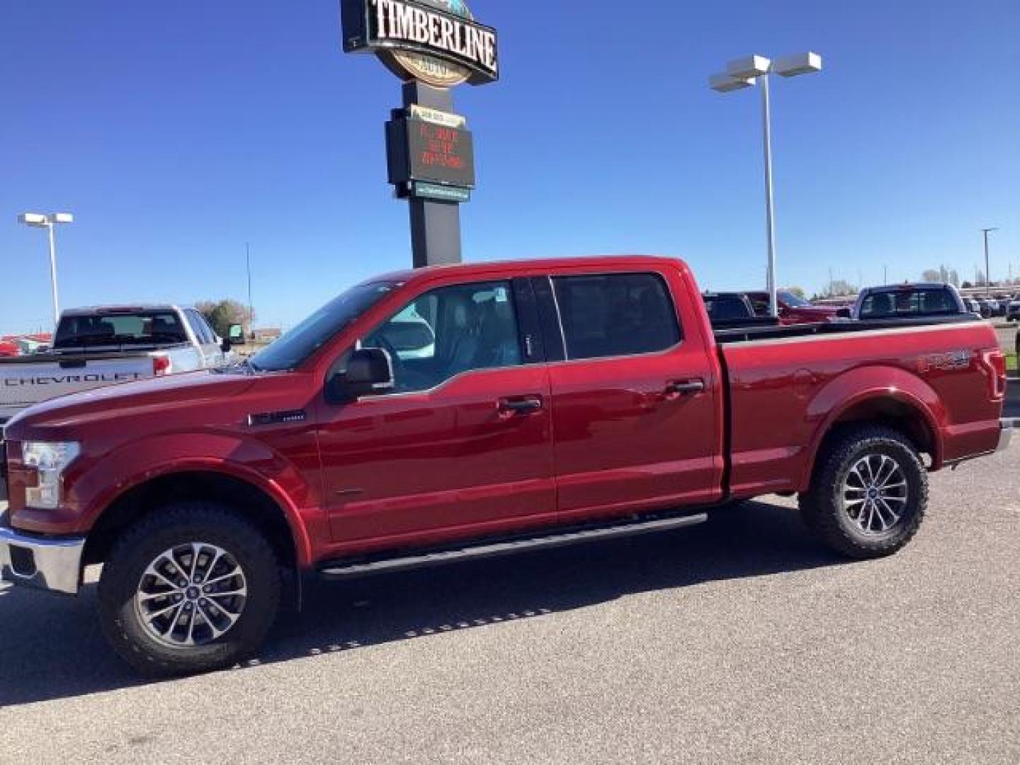 2015 RED /LEATHER Ford F-150 Lariat SuperCrew 6.5-ft. Bed 4WD (1FTFW1EG5FK) with an 3.5 V6 engine, 6-Speed Automatic transmission, located at 1235 N Woodruff Ave., Idaho Falls, 83401, (208) 523-1053, 43.507172, -112.000488 - Photo#1
