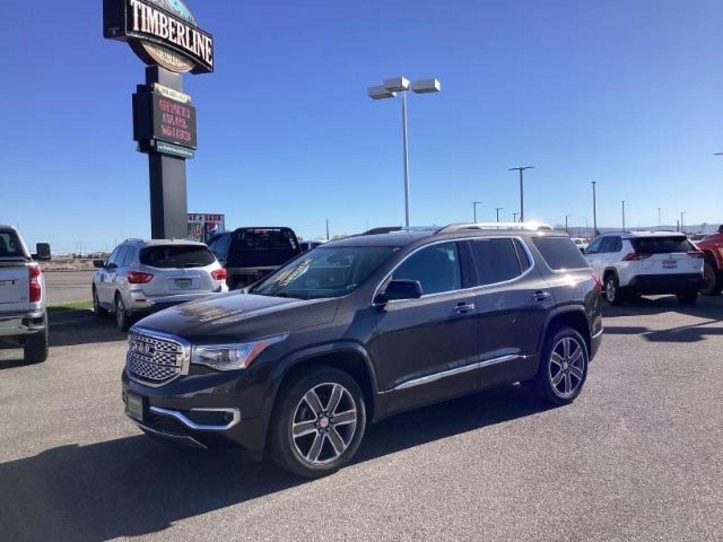 2017 GRAY /Jet Black, leather GMC Acadia Denali AWD (1GKKNXLS4HZ) with an 3.6L V6 DOHC 24V engine, 6-Speed Automatic transmission, located at 1235 N Woodruff Ave., Idaho Falls, 83401, (208) 523-1053, 43.507172, -112.000488 - The 2017 GMC Acadia Denali is the top trim level of the Acadia lineup and comes with a host of luxurious features and advanced technologies. Here are the key features you can typically find on the 2017 GMC Acadia Denali: Engine Options: The Acadia Denali typically comes with a powerful 3.6-liter V6 - Photo#0