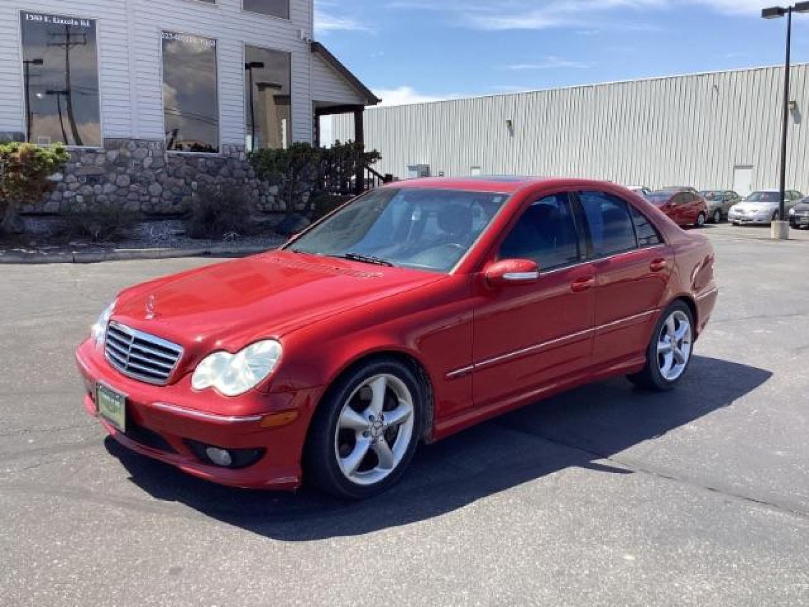 2006 Barolo Red Metallic /Black Leather Interior Mercedes-Benz C-Class C230 Sport Sedan (WDBRF52HX6F) with an 2.5L V6 DOHC 24V engine, 7-Speed Automatic transmission, located at 1235 N Woodruff Ave., Idaho Falls, 83401, (208) 523-1053, 43.507172, -112.000488 - New Inventory. Going thru service and inspect. Call for more pictures. At Timberline Auto it is always easy to find a great deal on your next vehicle! Our experienced sales staff can help find the right vehicle will fit your needs. Our knowledgeable finance department has options for almost any cred - Photo #0