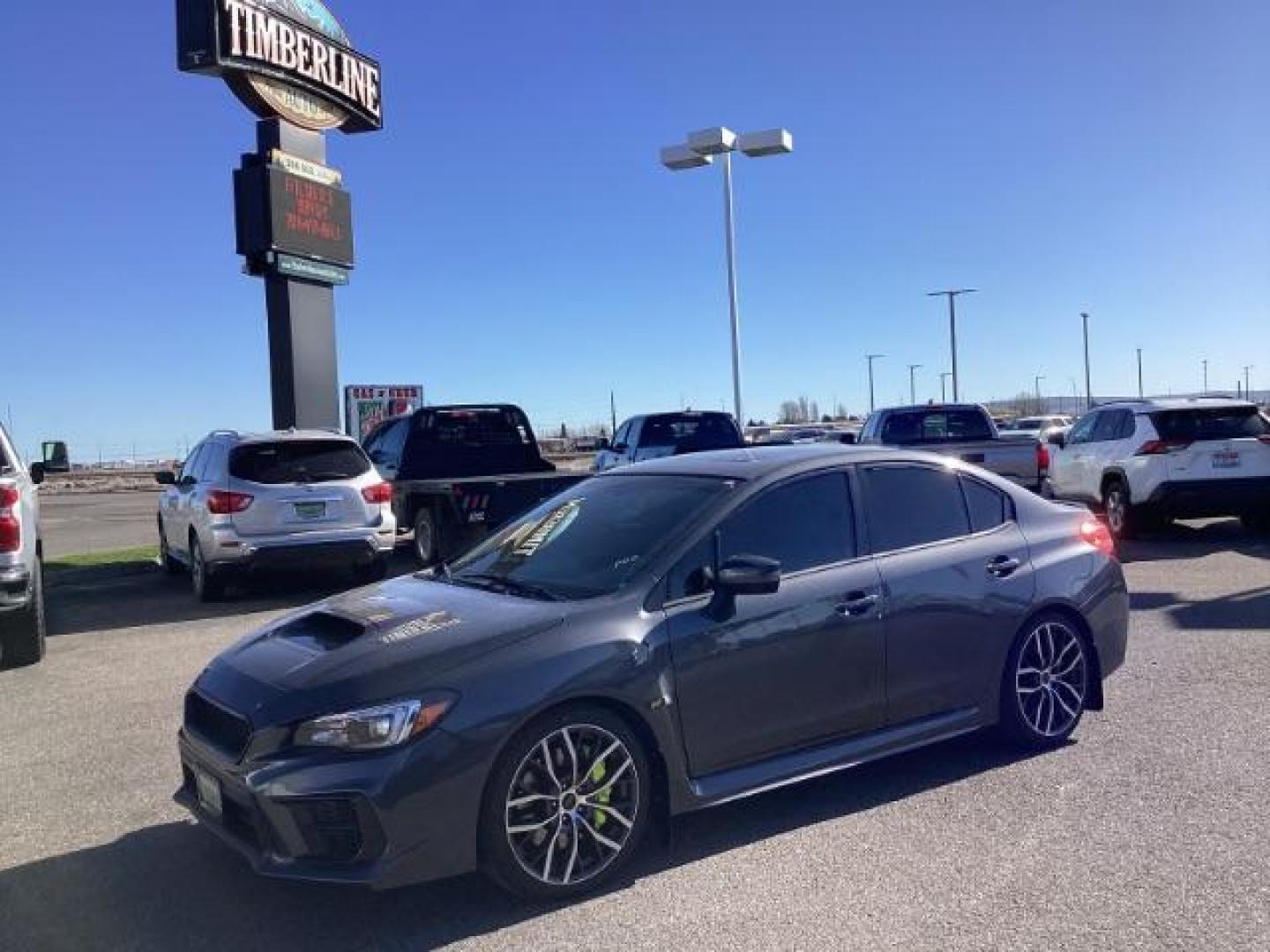 2020 Magnetite Gray Metallic /Black/Carbon Black, leather/sueded microfiber Subaru WRX STI 4-Door (JF1VA2V63L9) with an 2.5L H4 DOHC 16V engine, 6-Speed Manual transmission, located at 1235 N Woodruff Ave., Idaho Falls, 83401, (208) 523-1053, 43.507172, -112.000488 - Photo#0