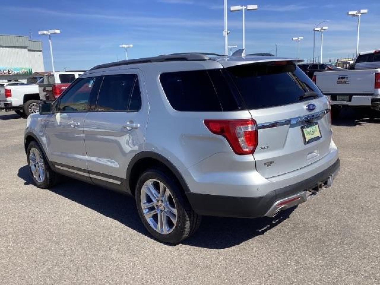 2017 Ingot Silver Metallic /Dark Earth w/Ebony Black, leather/sueded microfibe Ford Explorer XLT 4WD (1FM5K8D87HG) with an 3.5L V6 DOHC 24V engine, 6-Speed Automatic transmission, located at 1235 N Woodruff Ave., Idaho Falls, 83401, (208) 523-1053, 43.507172, -112.000488 - The 2017 Ford Explorer XLT 4x4 is a midsize SUV known for its versatility, comfort, and modern features. Here are the key features you can typically find in the 2017 Ford Explorer XLT 4x4: Four-Wheel Drive System: The Explorer XLT 4x4 comes equipped with a capable four-wheel-drive system, providin - Photo #2