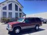 1999 Victory Red /Gray Leather Chevrolet Tahoe 4-Door 4WD (1GNEK13R6XJ) with an 5.7L V8 OHV 16V engine, 4-Speed Automatic transmission, located at 1235 N Woodruff Ave., Idaho Falls, 83401, (208) 523-1053, 43.507172, -112.000488 - The 1999 Chevrolet Tahoe is a full-size SUV known for its rugged performance, spacious interior, and towing capability. Here are the key features of the 1999 Chevrolet Tahoe: Engine and Performance Engine Options: 5.7-liter V8: Produces 255 horsepower and 330 lb-ft of torque. Transmission: 4-speed - Photo#0