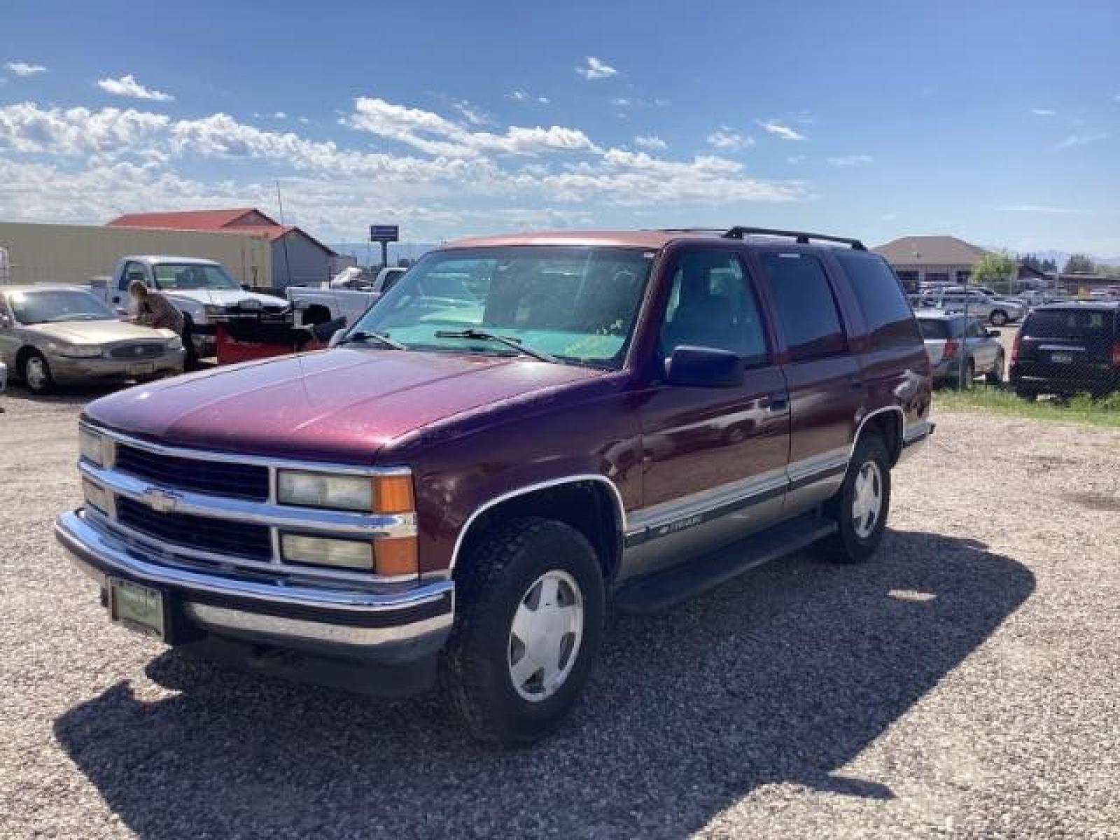 1999 Chevrolet Tahoe 4-Door 4WD (1GNEK13R6XJ) with an 5.7L V8 OHV 16V engine, 4-Speed Automatic transmission, located at 1235 N Woodruff Ave., Idaho Falls, 83401, (208) 523-1053, 43.507172, -112.000488 - New Inventory, call for price and more pictures. At Timberline Auto it is always easy to find a great deal on your next vehicle! Our experienced sales staff can help find the right vehicle will fit your needs. Our knowledgeable finance department has options for almost any credit score. We offer man - Photo #1