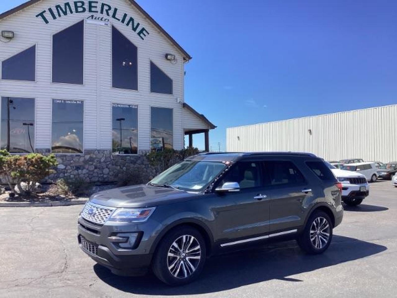 2017 Ford Explorer Platinum AWD (1FM5K8HT0HG) with an 3.5L V6 DOHC 24V engine, 6-Speed Automatic transmission, located at 1235 N Woodruff Ave., Idaho Falls, 83401, (208) 523-1053, 43.507172, -112.000488 - New Inventory. Going thru service and inspect. Call for more pictures. At Timberline Auto it is always easy to find a great deal on your next vehicle! Our experienced sales staff can help find the right vehicle will fit your needs. Our knowledgeable finance department has options for almost any cred - Photo #0