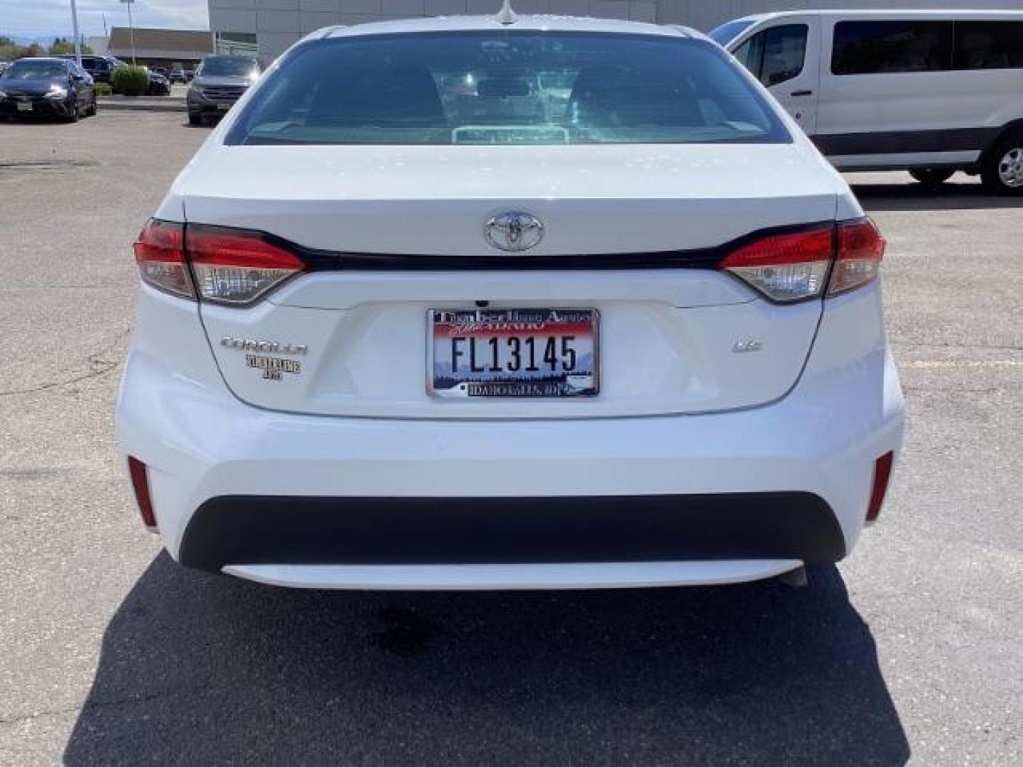 2021 WHITE /CLOTH Toyota Corolla LE (5YFEPMAE1MP) with an 1.8L L4 DOHC 16V engine, Continuously Variable Transmission transmission, located at 1235 N Woodruff Ave., Idaho Falls, 83401, (208) 523-1053, 43.507172, -112.000488 - Photo#4