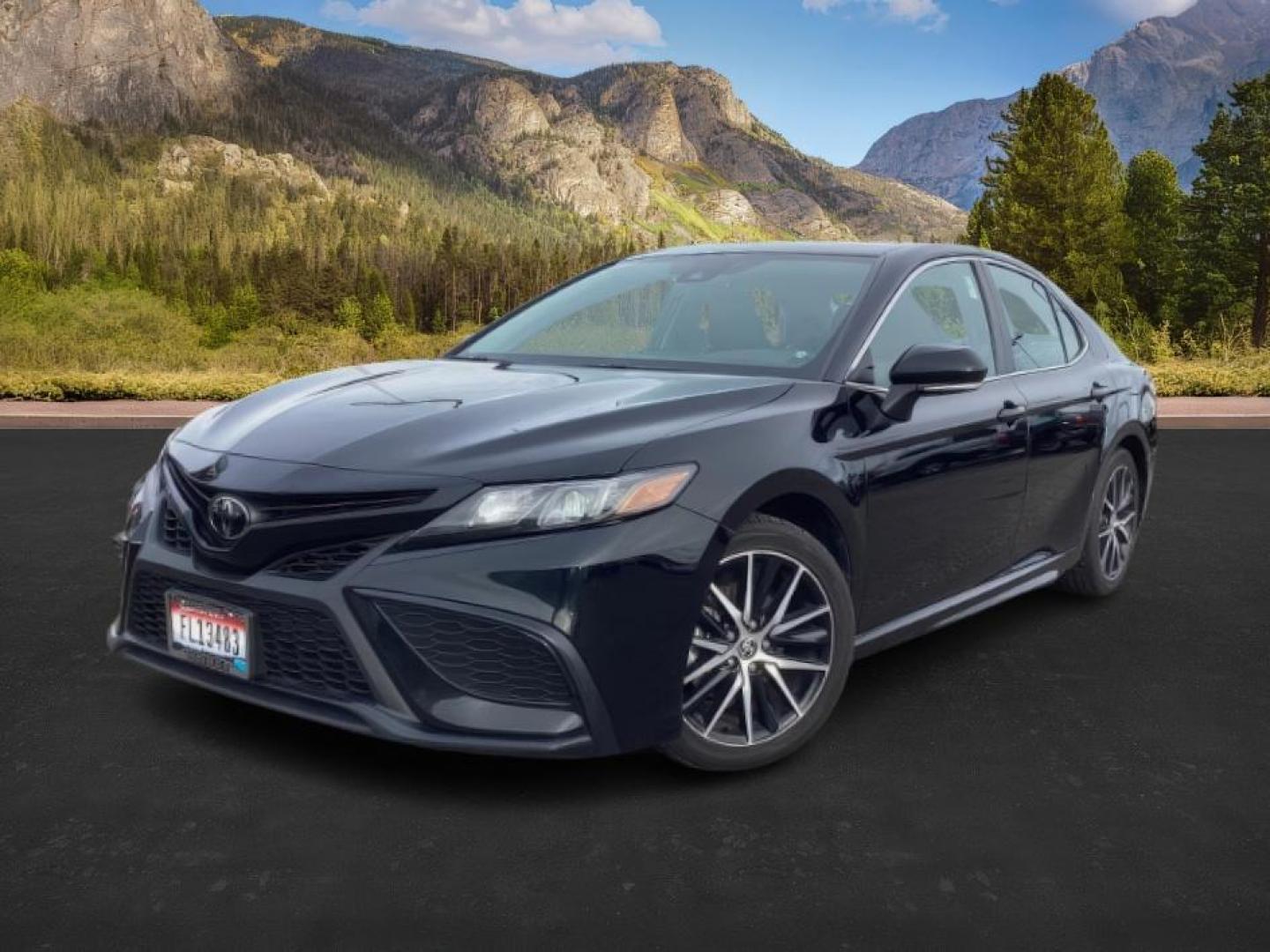 2023 Midnight Black Metallic /Black Toyota Camry SE (4T1G11AKXPU) with an 2.5L L4 DOHC 16V engine, 8-Speed Automatic transmission, located at 1235 N Woodruff Ave., Idaho Falls, 83401, (208) 523-1053, 43.507172, -112.000488 - At Timberline Auto, finding a great deal on your next vehicle is always easy! Our experienced sales staff's goal is to help find you the right vehicle at the right price! Our knowledgeable finance department has options for almost any credit score. We offer extended service contract options to prote - Photo#1