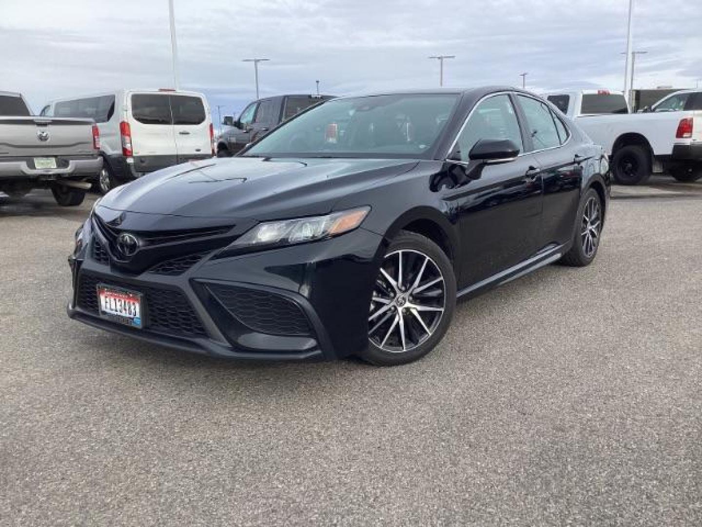2023 Midnight Black Metallic /Black Toyota Camry SE (4T1G11AKXPU) with an 2.5L L4 DOHC 16V engine, 8-Speed Automatic transmission, located at 1235 N Woodruff Ave., Idaho Falls, 83401, (208) 523-1053, 43.507172, -112.000488 - At Timberline Auto, finding a great deal on your next vehicle is always easy! Our experienced sales staff's goal is to help find you the right vehicle at the right price! Our knowledgeable finance department has options for almost any credit score. We offer extended service contract options to prote - Photo#1